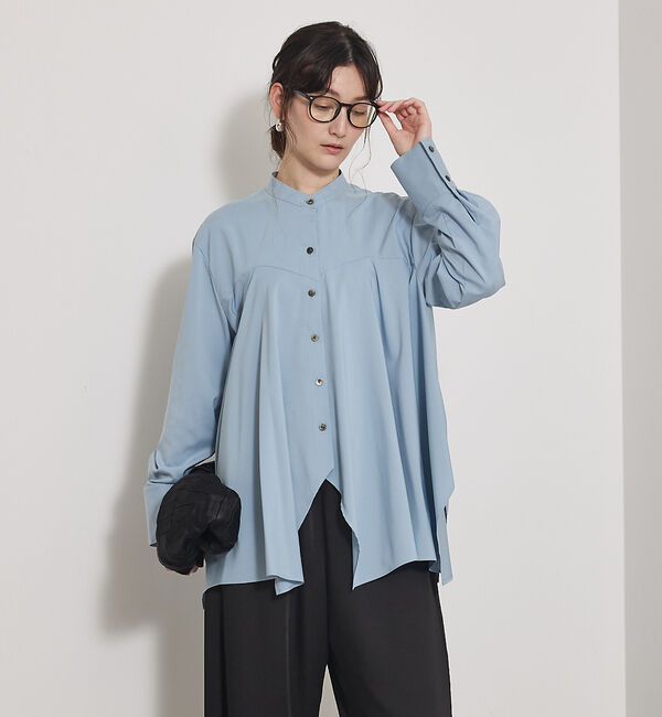 qualite「【2026新色登場】ランダムヘムシャツ【予約】」|シャツ・ブラウス|