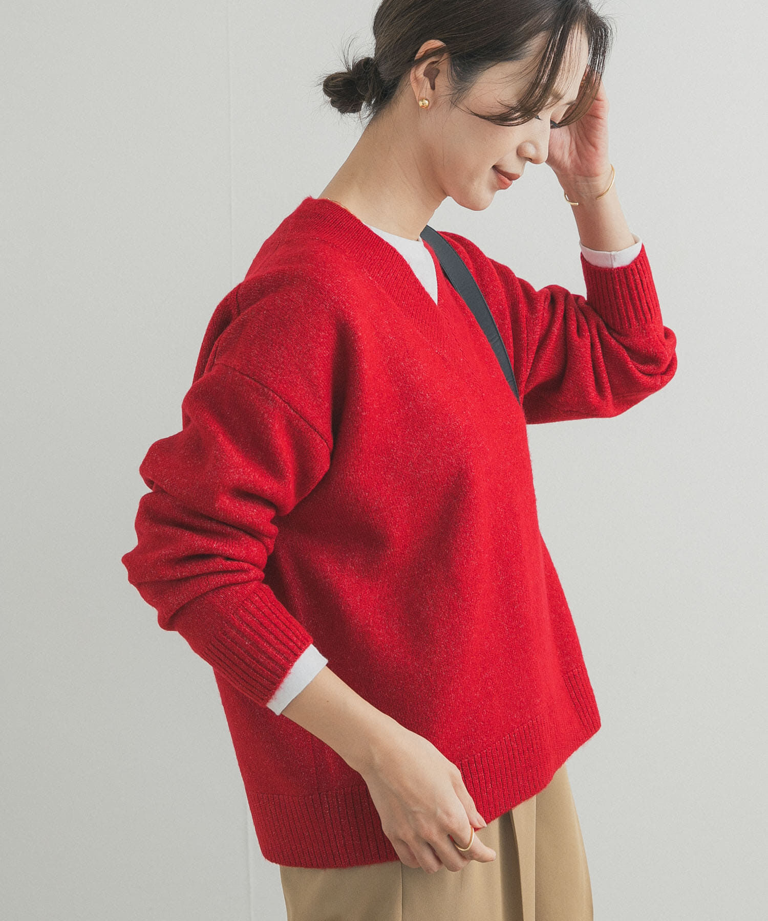 URBAN RESEARCH DOORS「VネックKNITプルオーバー」|ニット・セーター|