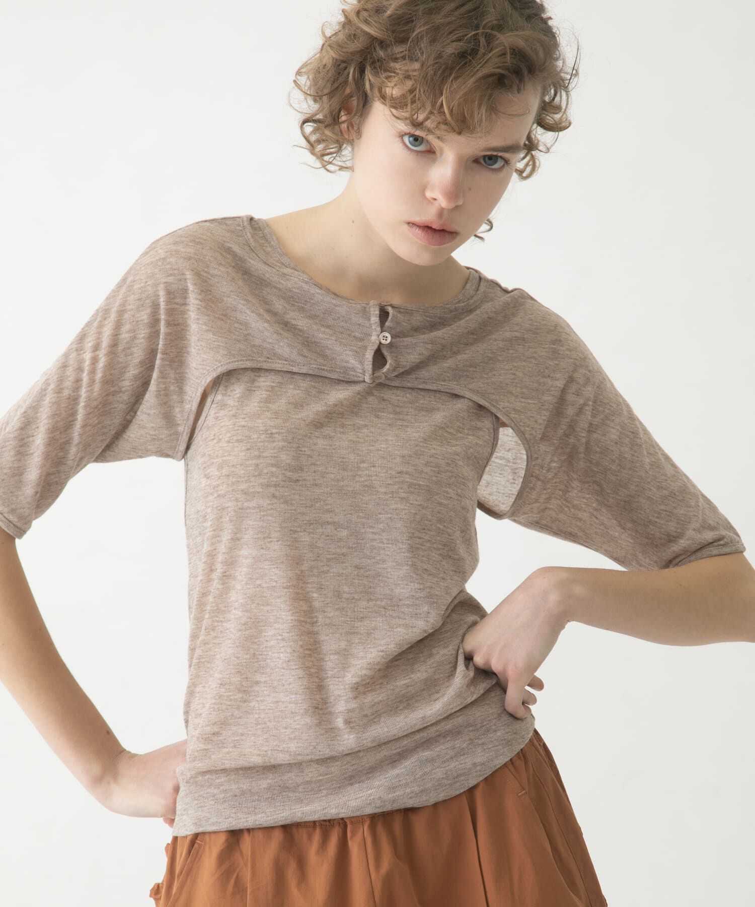 LAATO「mix layered tee」|Tシャツ・カットソー|
