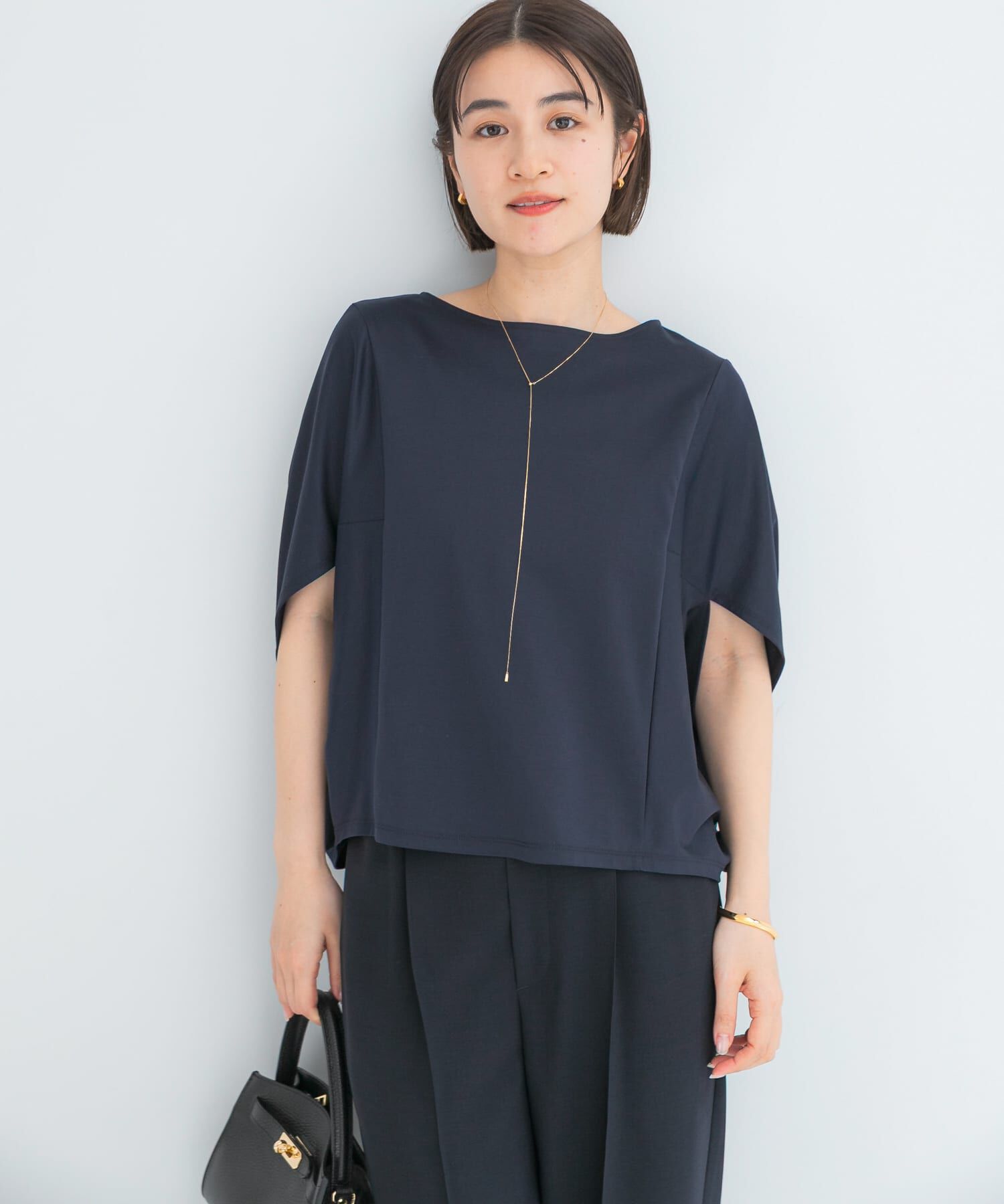 URBAN RESEARCH ROSSO「『WEB/一部店舗限定』UVカットクールタッチ5分袖ドルマンプルオーバー」|Tシャツ・カットソー|