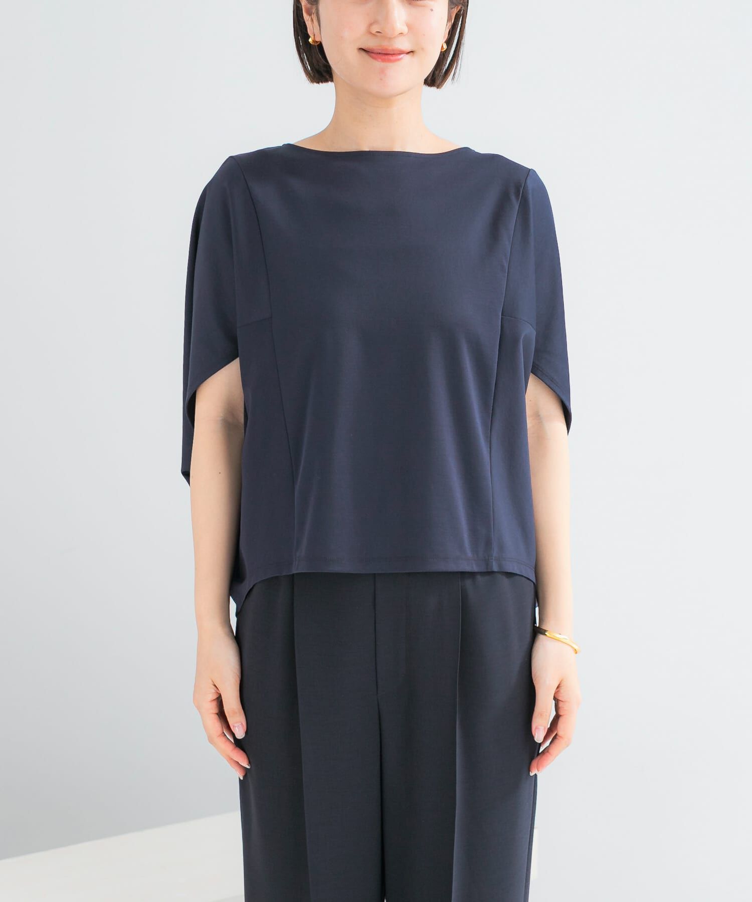 URBAN RESEARCH ROSSO「『WEB/一部店舗限定』UVカットクールタッチ5分袖ドルマンプルオーバー」|Tシャツ・カットソー|