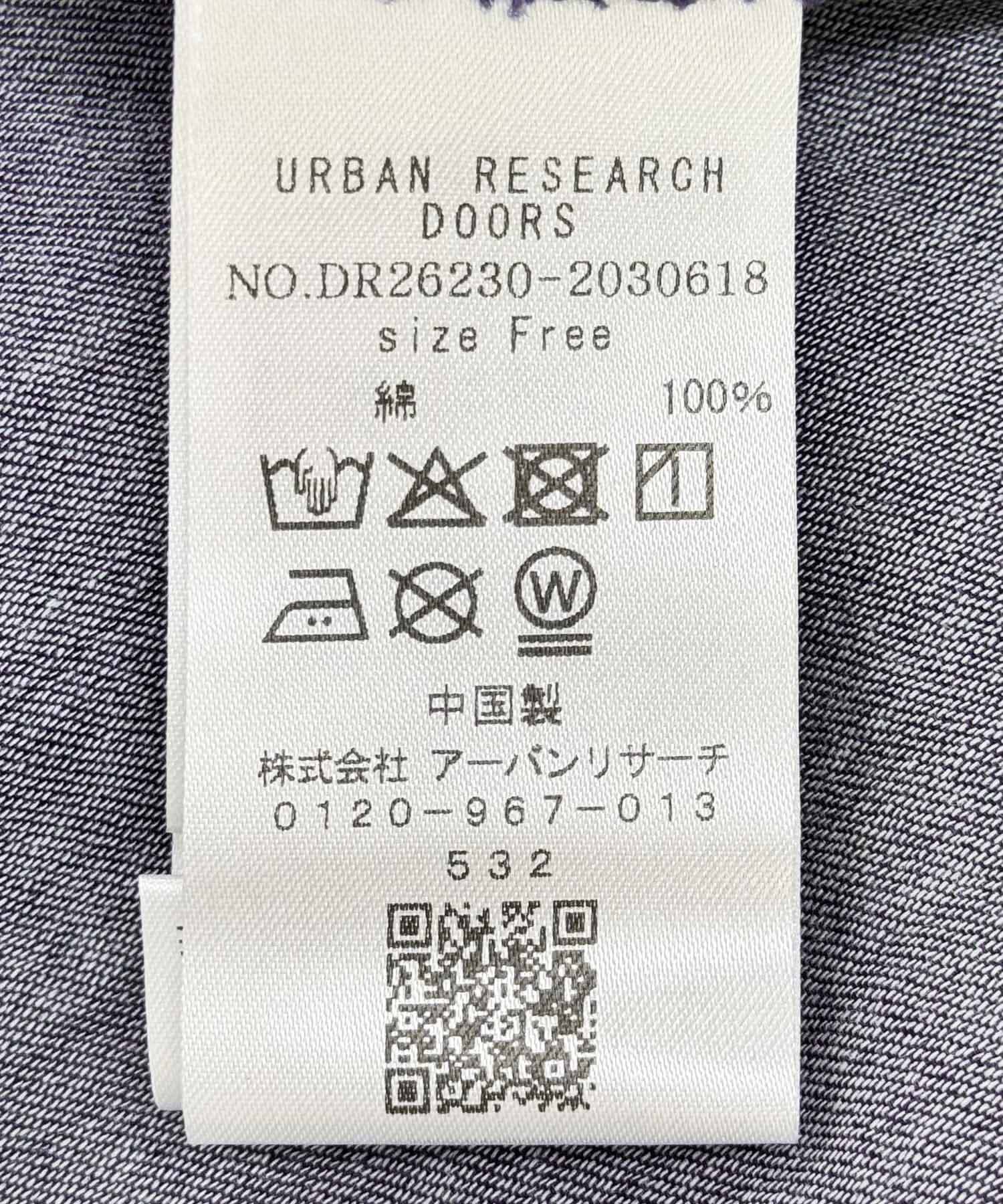 URBAN RESEARCH DOORS「シアーデニムピンタックドルマンブラウス」|シャツ・ブラウス|