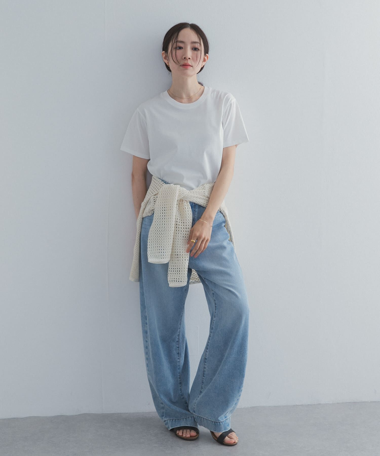 URBAN RESEARCH DOORS「『UR TECH』汗染み防止ベーシックTシャツ」|Tシャツ・カットソー|