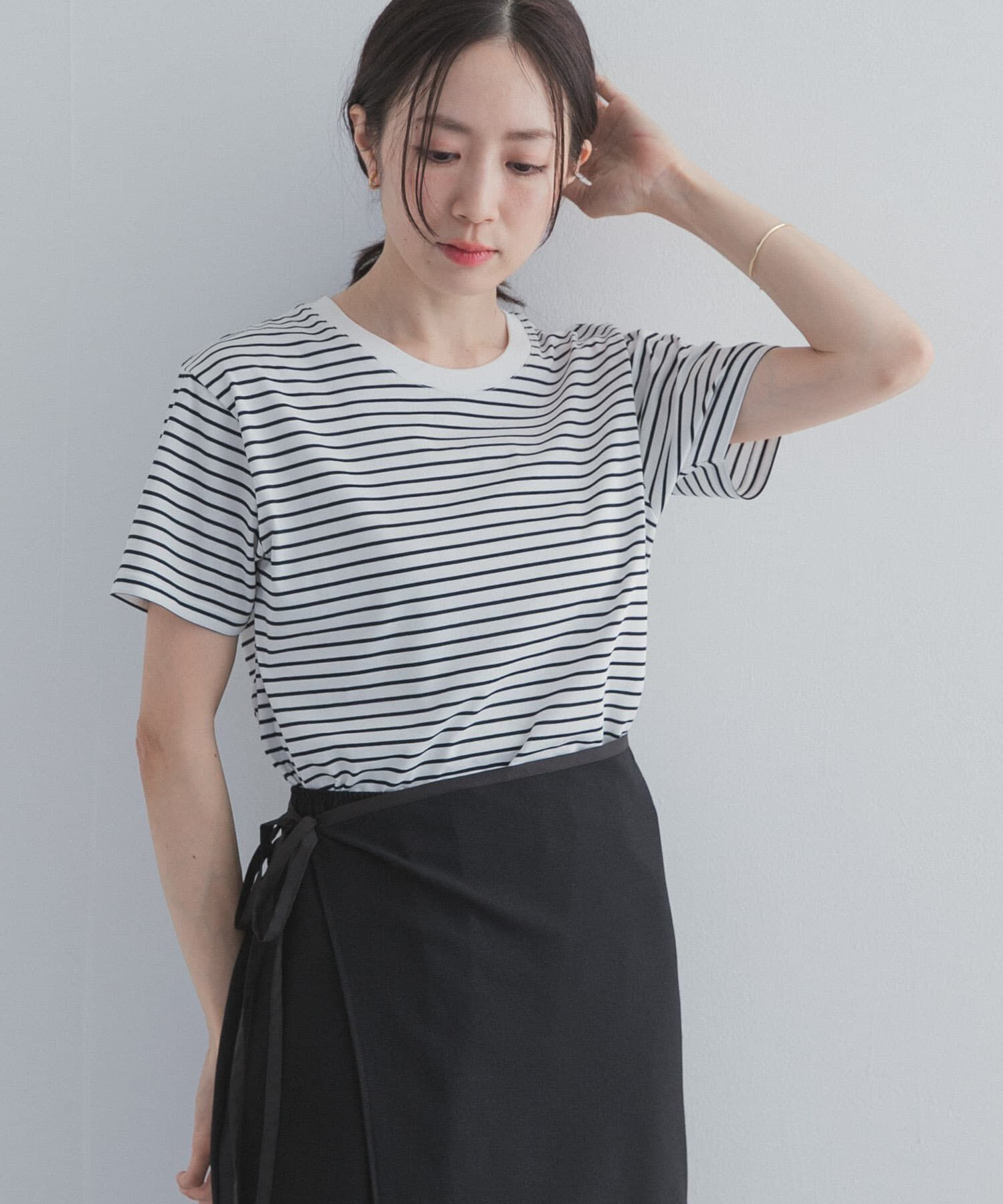 URBAN RESEARCH DOORS「『UR TECH』汗染み防止ベーシックTシャツ」|Tシャツ・カットソー|