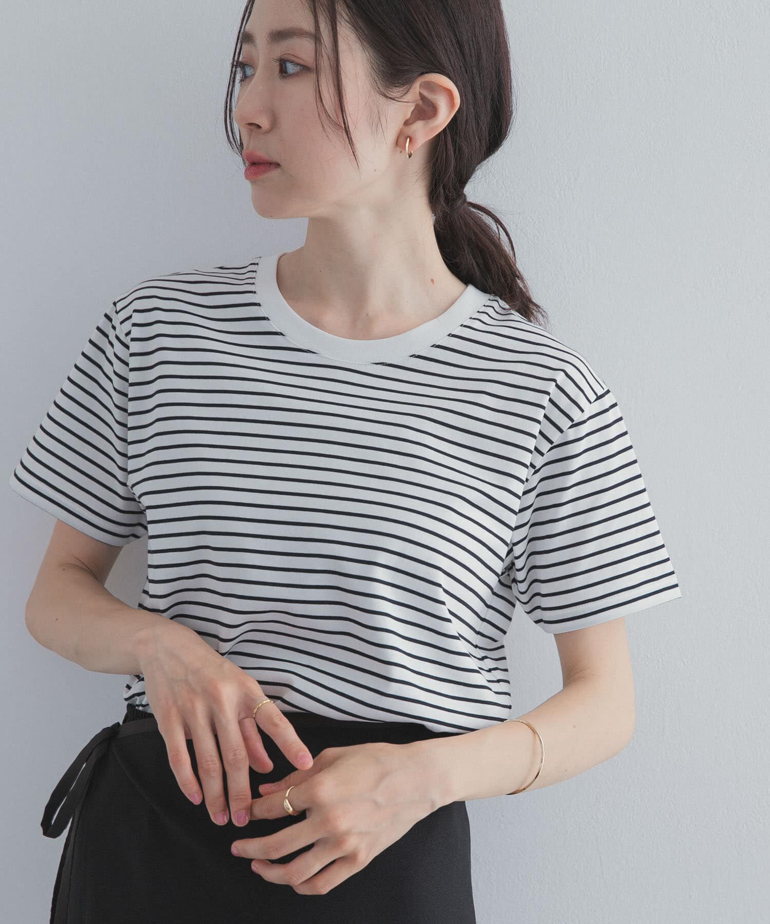 URBAN RESEARCH DOORS「『UR TECH』汗染み防止ベーシックTシャツ」|Tシャツ・カットソー|