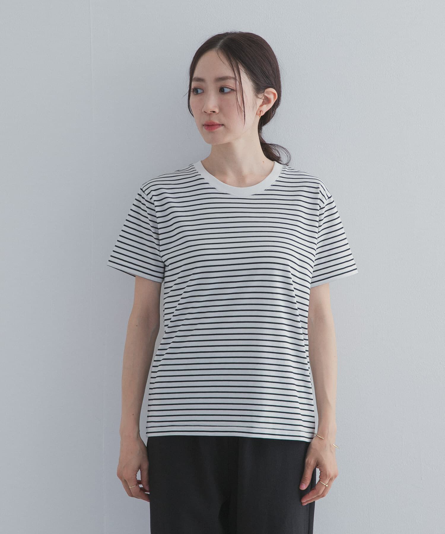 URBAN RESEARCH DOORS「『UR TECH』汗染み防止ベーシックTシャツ」|Tシャツ・カットソー|