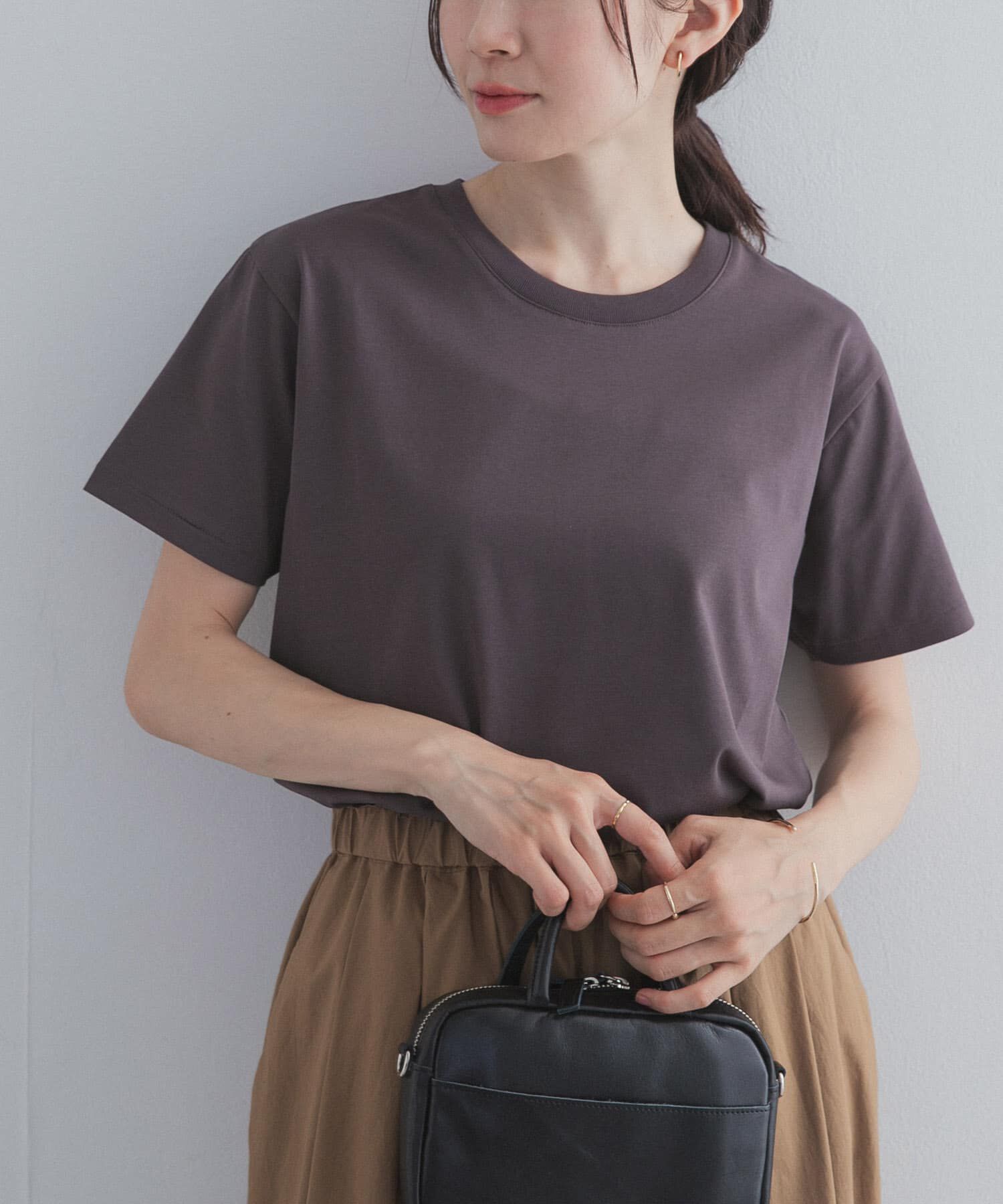 URBAN RESEARCH DOORS「『UR TECH』汗染み防止ベーシックTシャツ」|Tシャツ・カットソー|