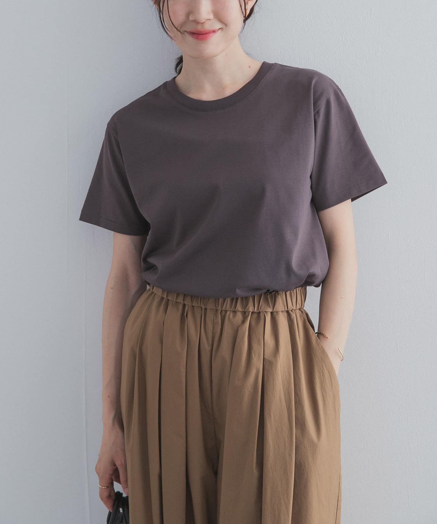 URBAN RESEARCH DOORS「『UR TECH』汗染み防止ベーシックTシャツ」|Tシャツ・カットソー|