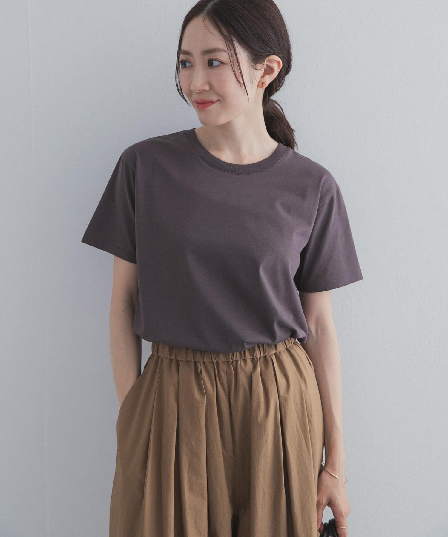 URBAN RESEARCH DOORS「『UR TECH』汗染み防止ベーシックTシャツ」|Tシャツ・カットソー|