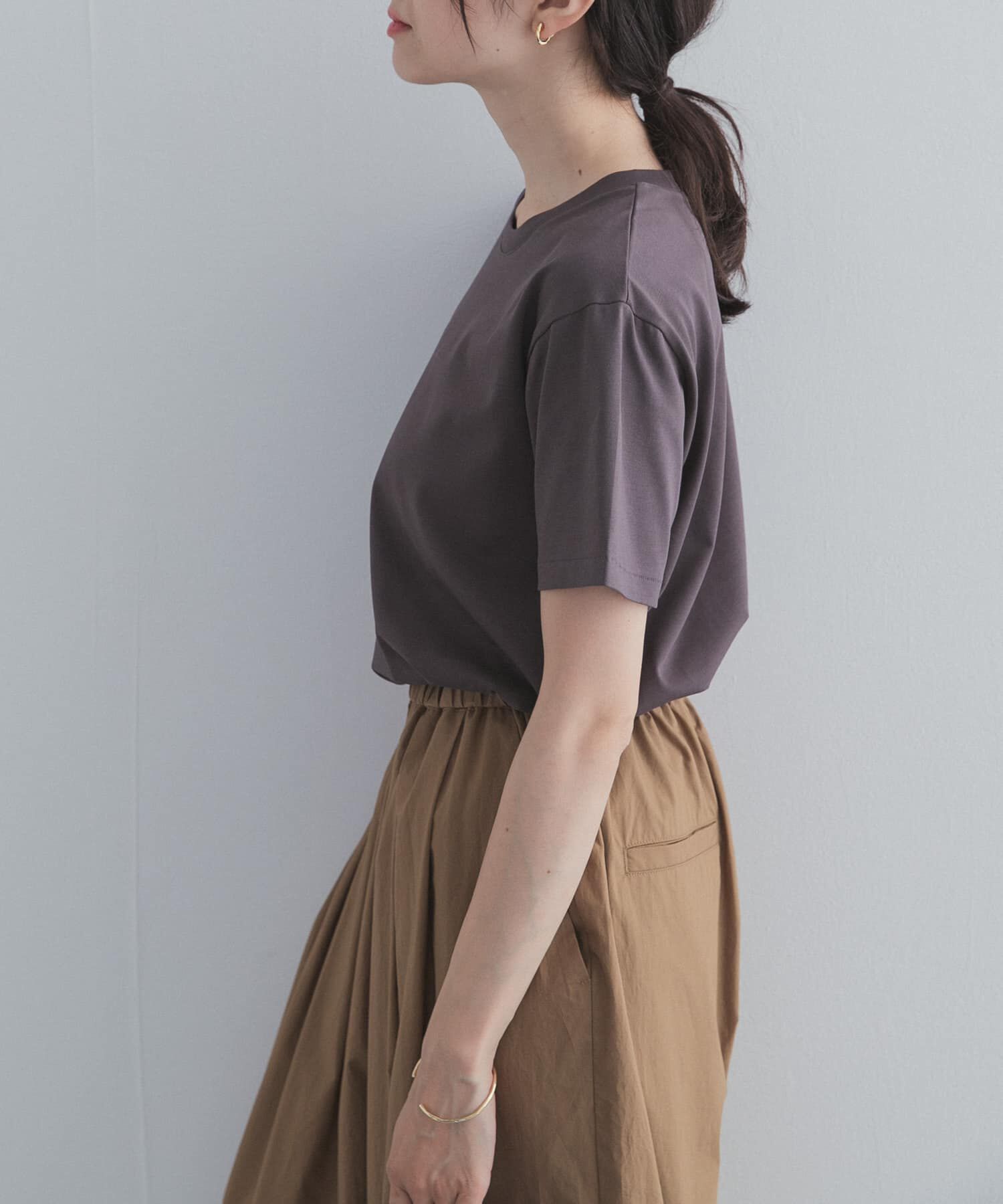 URBAN RESEARCH DOORS「『UR TECH』汗染み防止ベーシックTシャツ」|Tシャツ・カットソー|