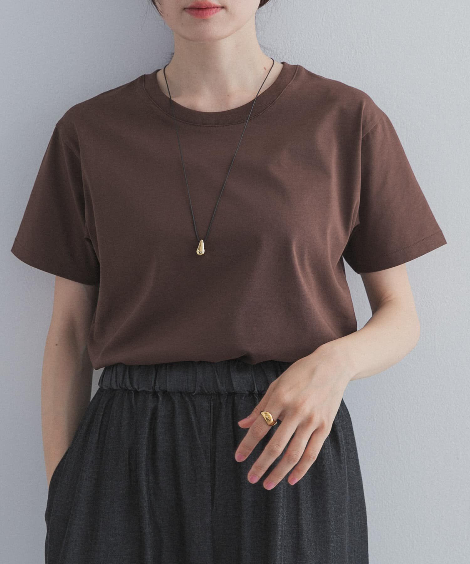 URBAN RESEARCH DOORS「『UR TECH』汗染み防止ベーシックTシャツ」|Tシャツ・カットソー|