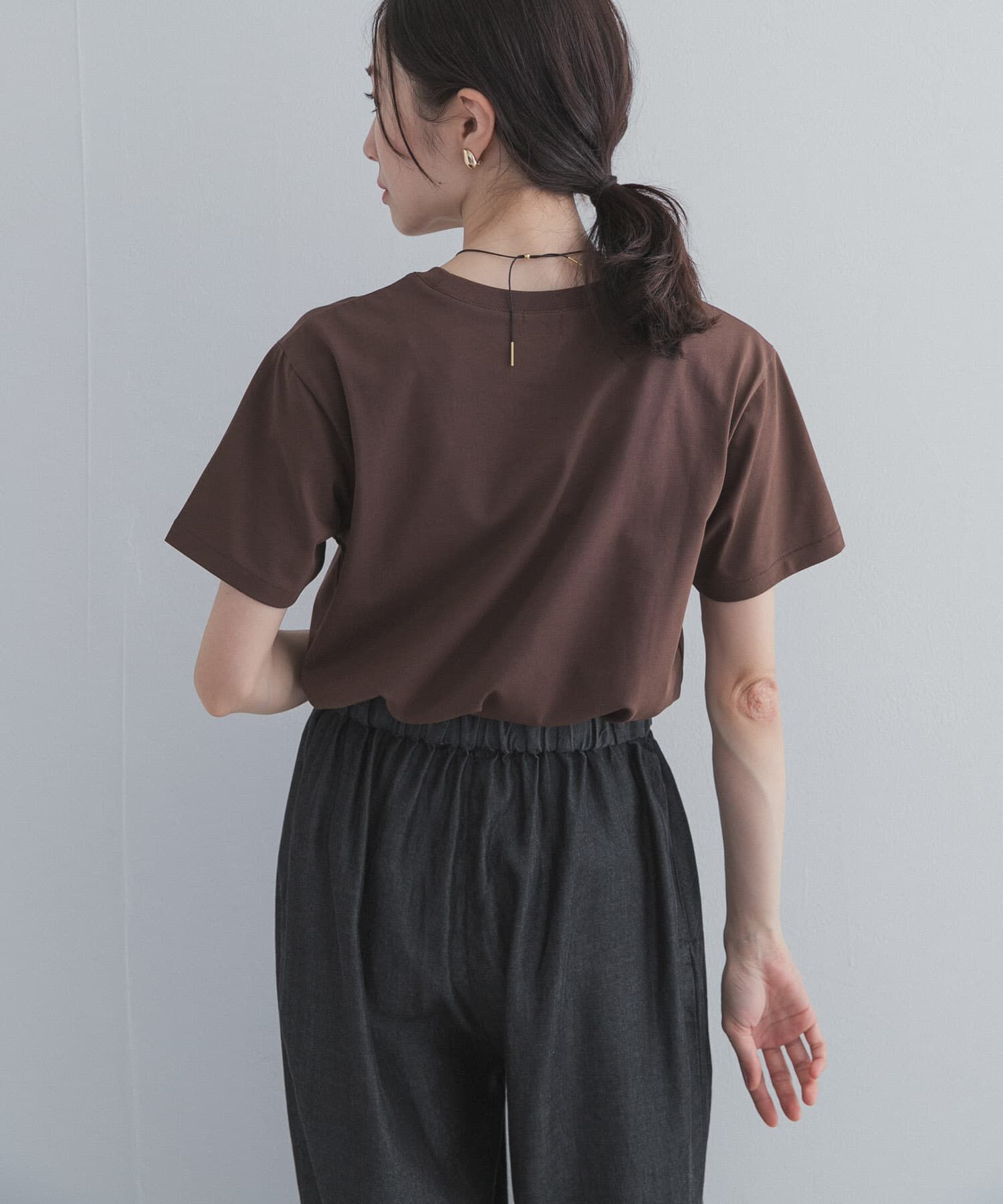URBAN RESEARCH DOORS「『UR TECH』汗染み防止ベーシックTシャツ」|Tシャツ・カットソー|