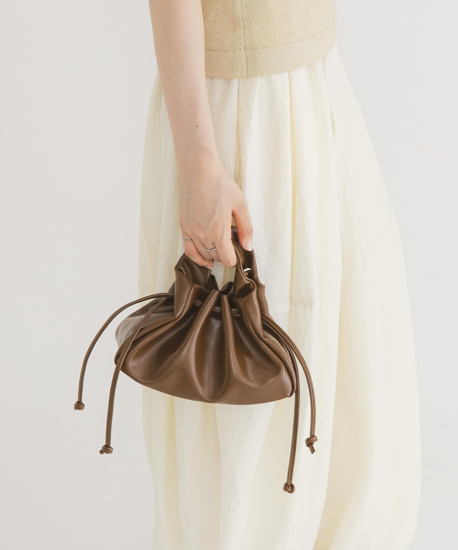  「巾着ワンハンドルミニBAG」|ハンドバッグ|