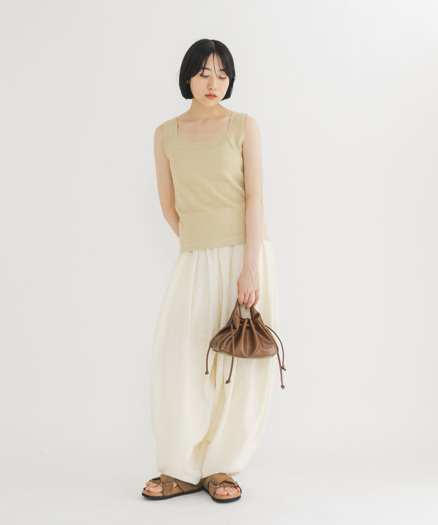  「巾着ワンハンドルミニBAG」|ハンドバッグ|