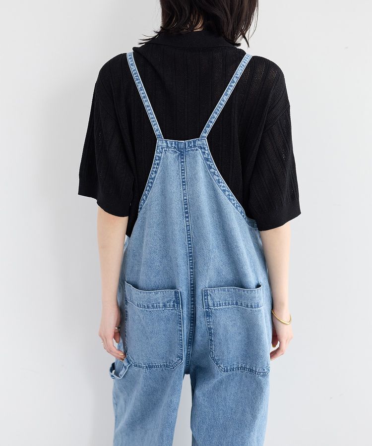 Editt by YECCA VECCA「綿麻デニムサロペット」|オールインワン|