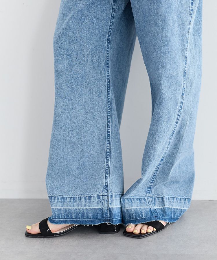 Editt by YECCA VECCA「綿麻デニムサロペット」|オールインワン|