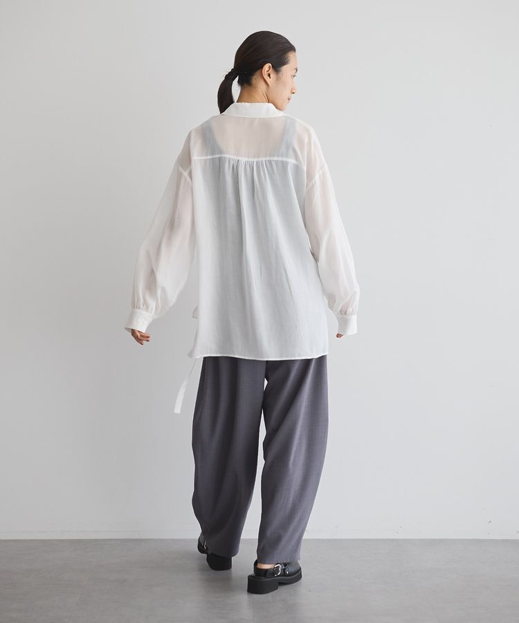 GARAGE OF GOOD CLOTHING「ウエストドロストリボンシャツ」|シャツ・ブラウス|