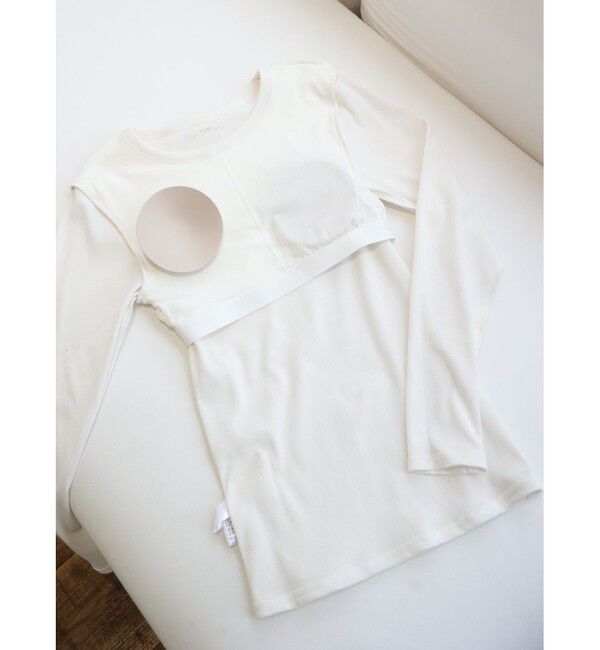 MidiUmi「MidiUmi カップ付きロンT」|Tシャツ・カットソー|
