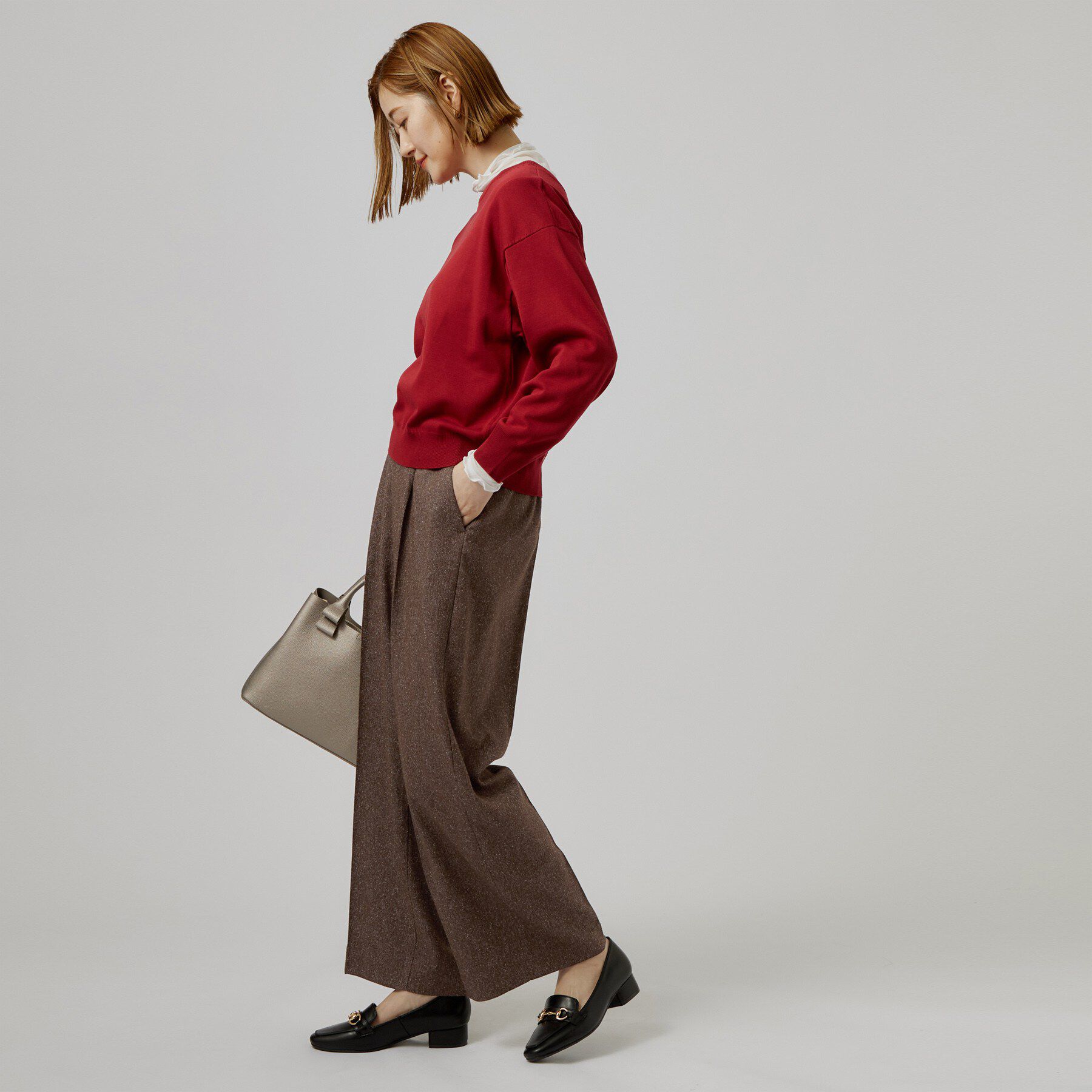 grove「ネップツイードワイドパンツ」|その他|