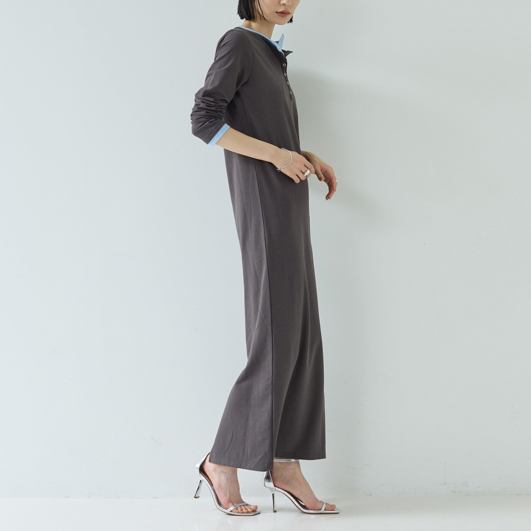 GALLEST「【一部店舗限定】バイカラーヘンリーネックワンピース」|ワンピース|