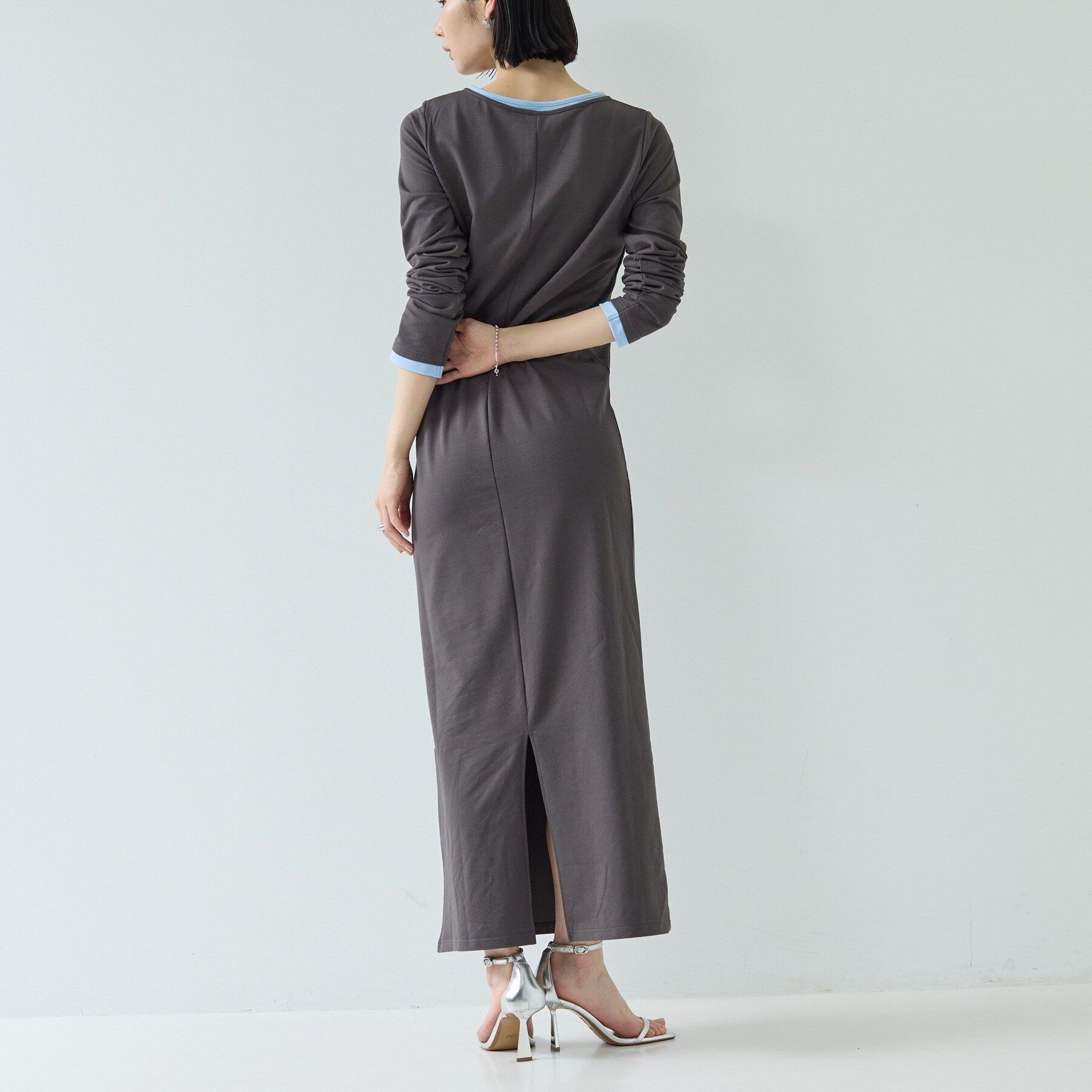 GALLEST「【一部店舗限定】バイカラーヘンリーネックワンピース」|ワンピース|