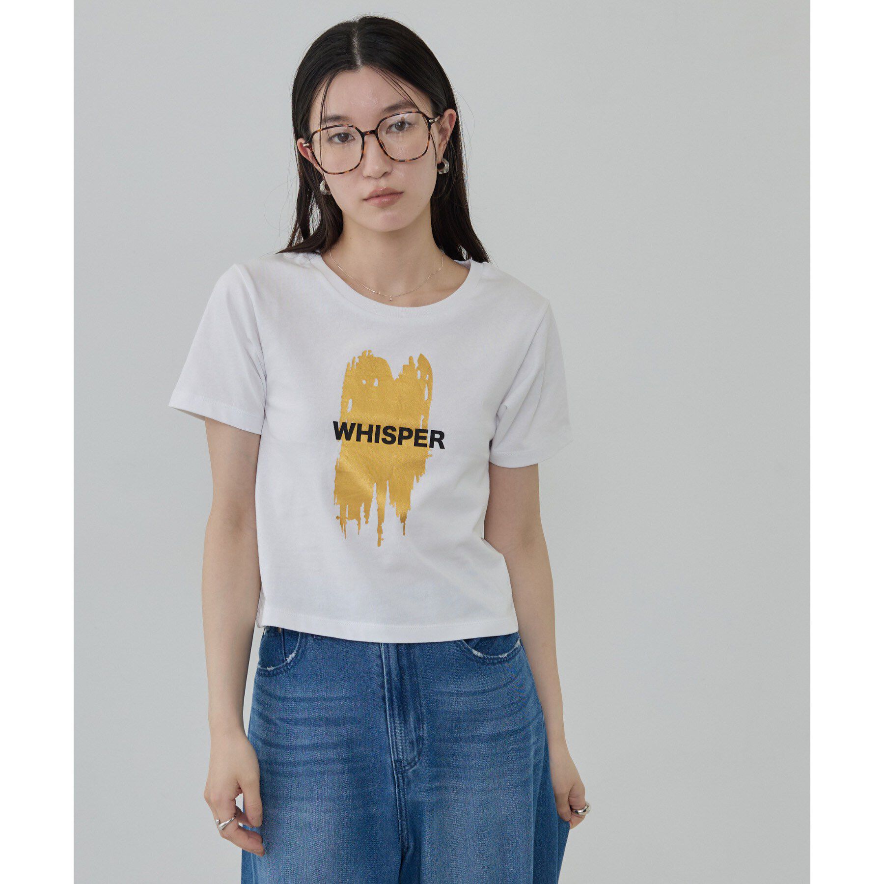 GALLEST「箔プリント コンパクトTシャツ」|Tシャツ・カットソー|