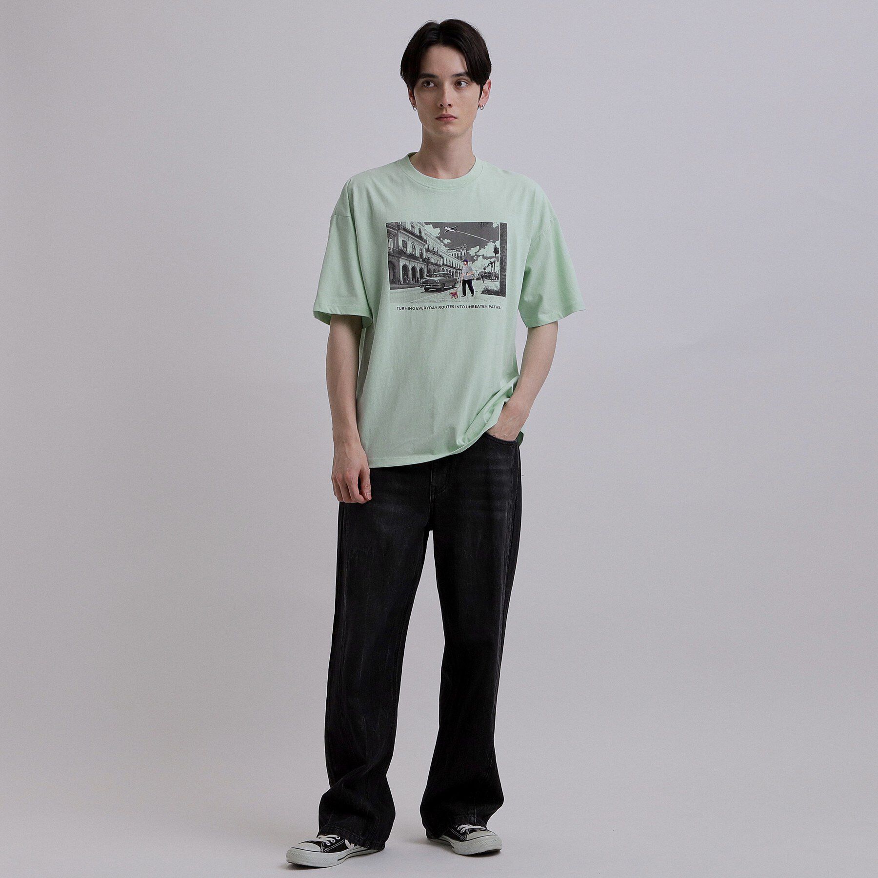 tk.TAKEO KIKUCHI「フォト＆刺繍Tシャツ」|Tシャツ・カットソー|