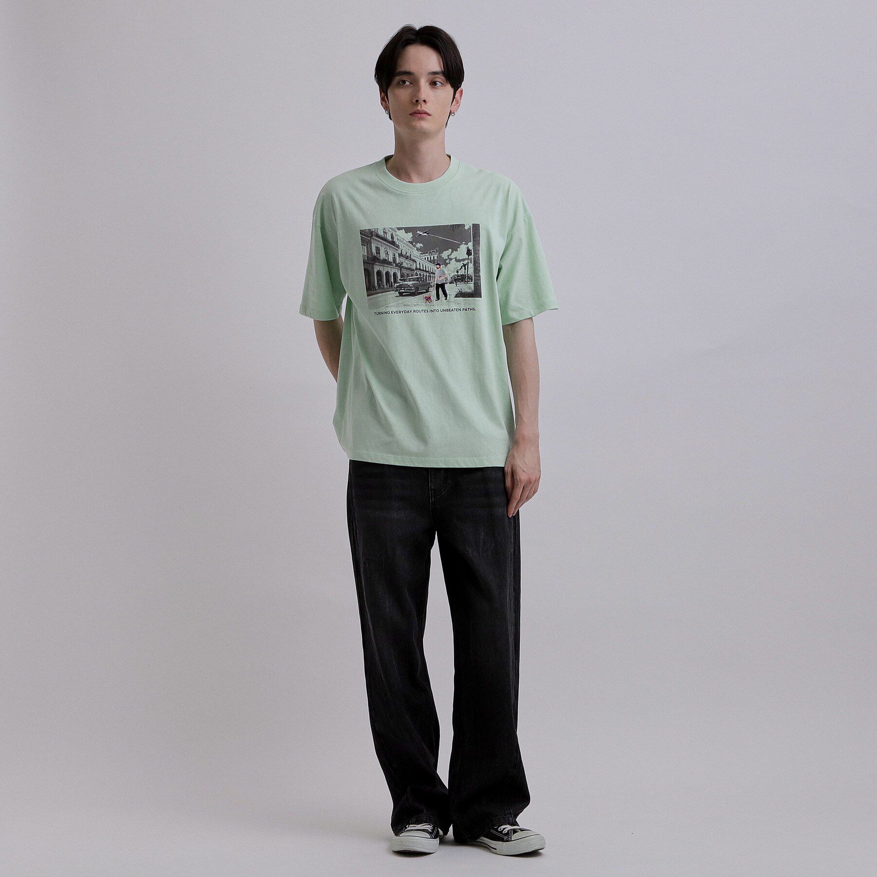 tk.TAKEO KIKUCHI「フォト＆刺繍Tシャツ」|Tシャツ・カットソー|