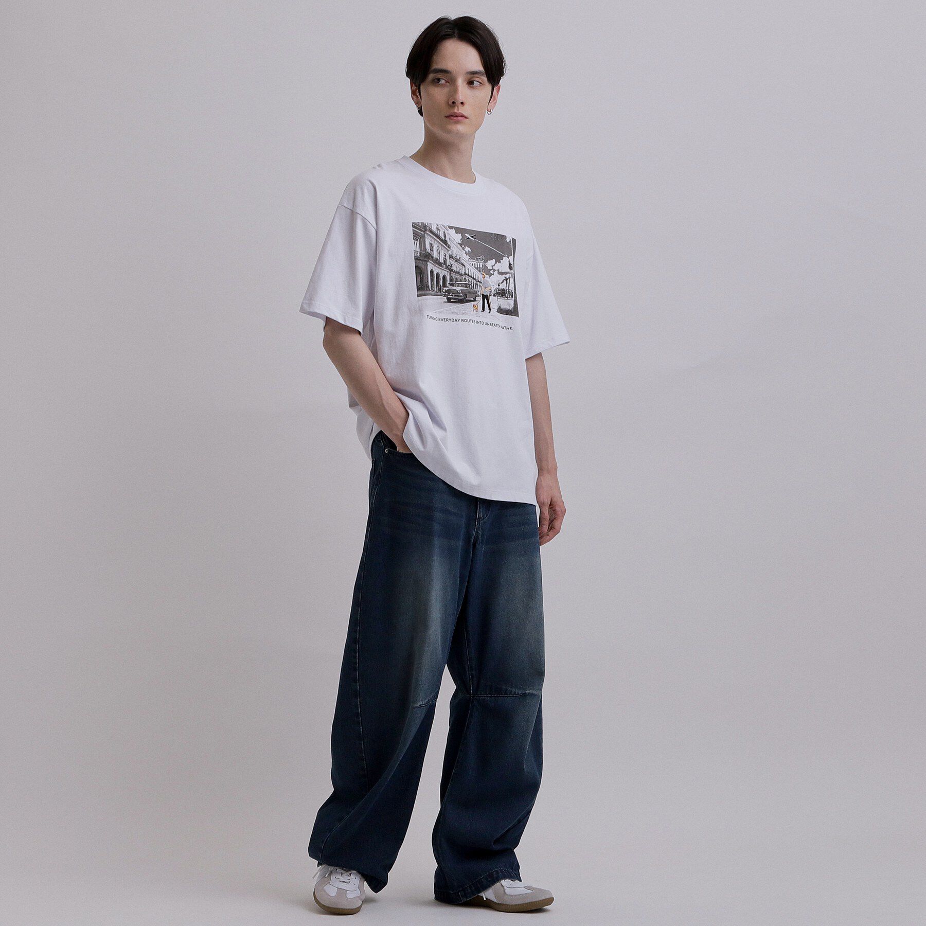 tk.TAKEO KIKUCHI「フォト＆刺繍Tシャツ」|Tシャツ・カットソー|