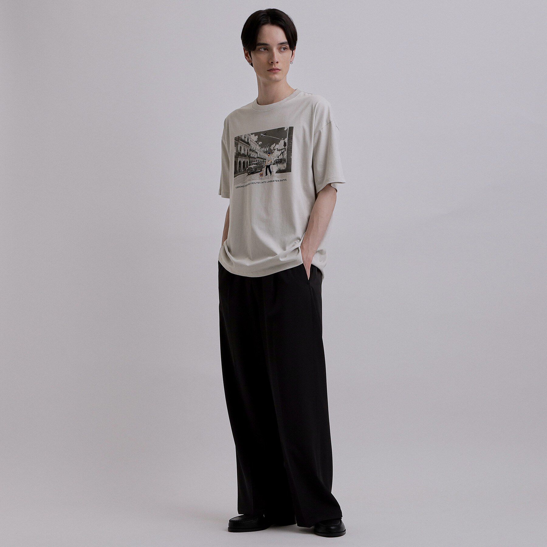tk.TAKEO KIKUCHI「フォト＆刺繍Tシャツ」|Tシャツ・カットソー|