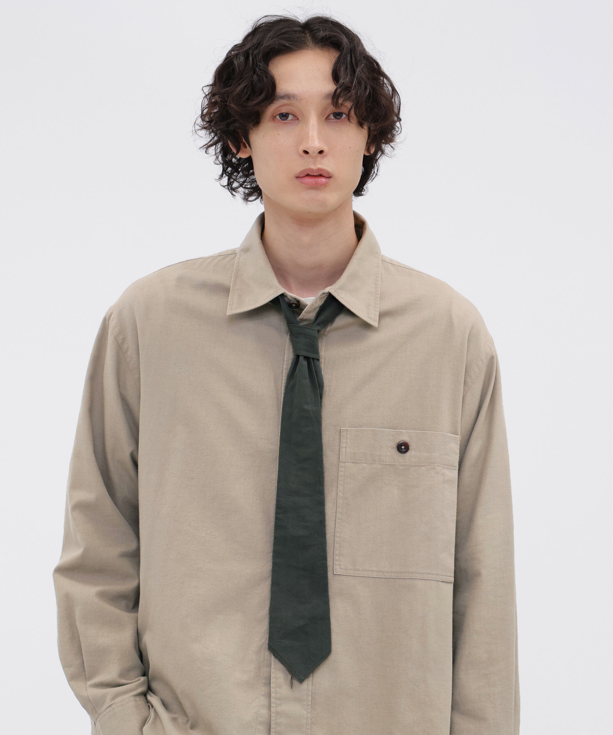 MHL.「SANDED COTTON POPLIN TIE」|ネクタイ・蝶ネクタイ|