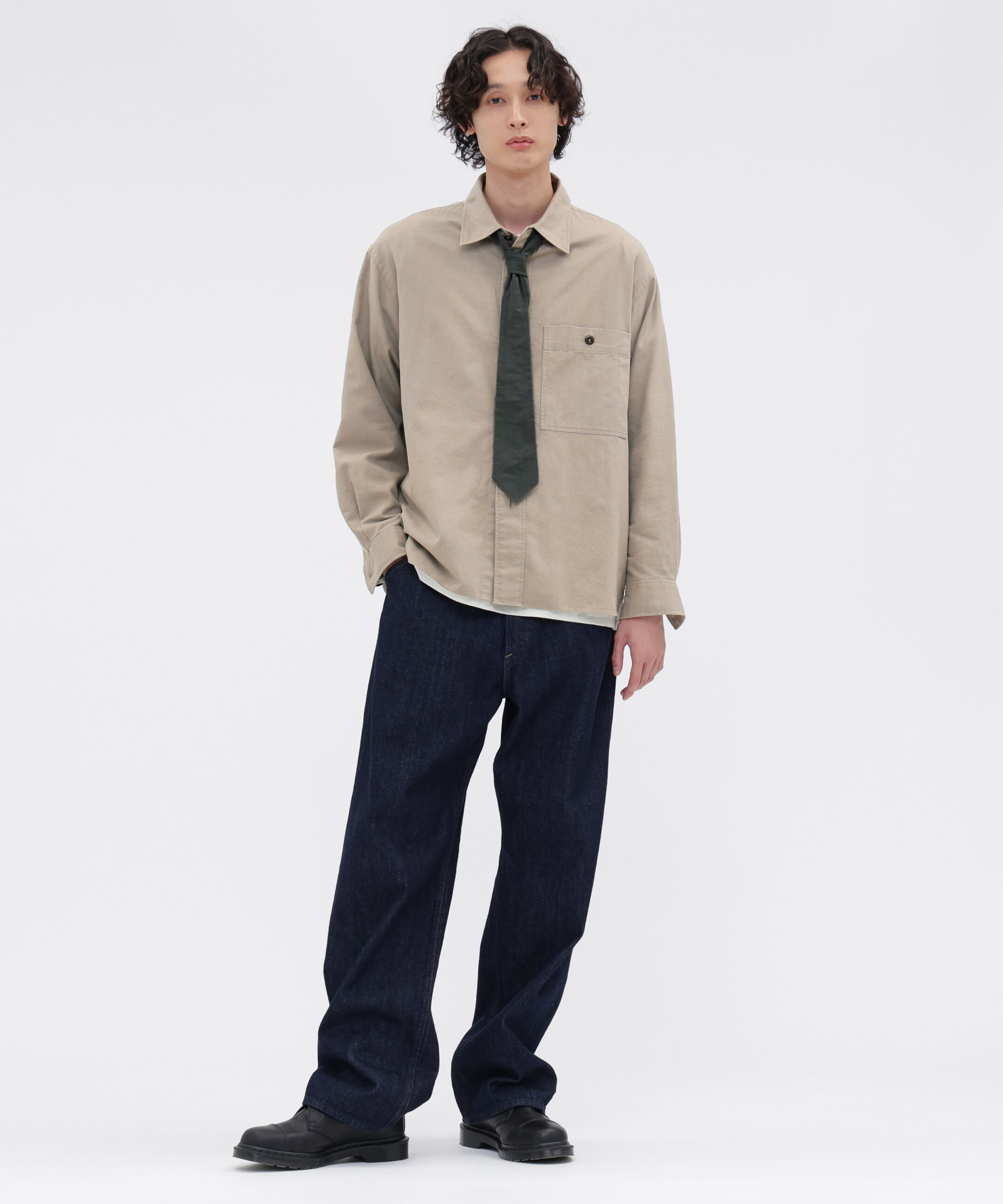 MHL.「SANDED COTTON POPLIN TIE」|ネクタイ・蝶ネクタイ|
