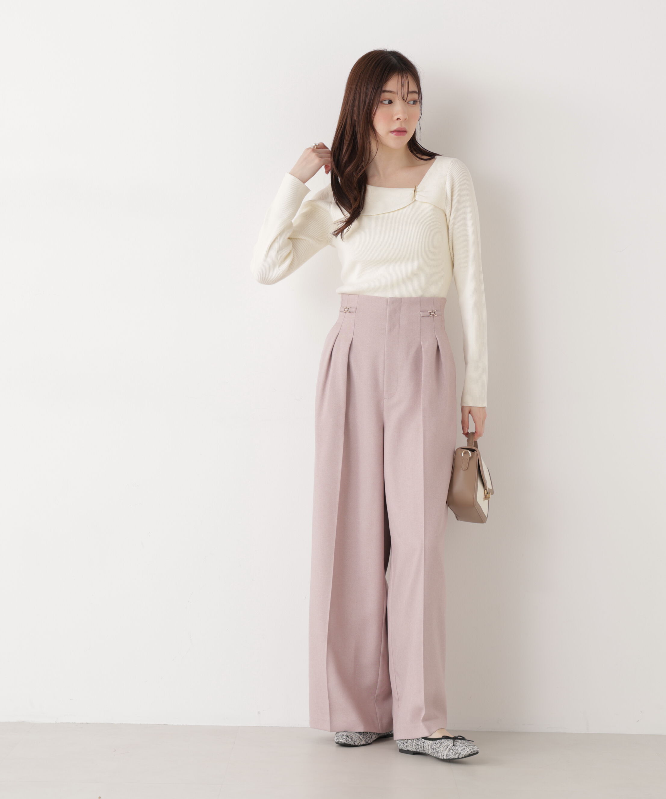 PROPORTION BODY DRESSING「ビットハイウエストワイドパンツ　26SS」|その他|