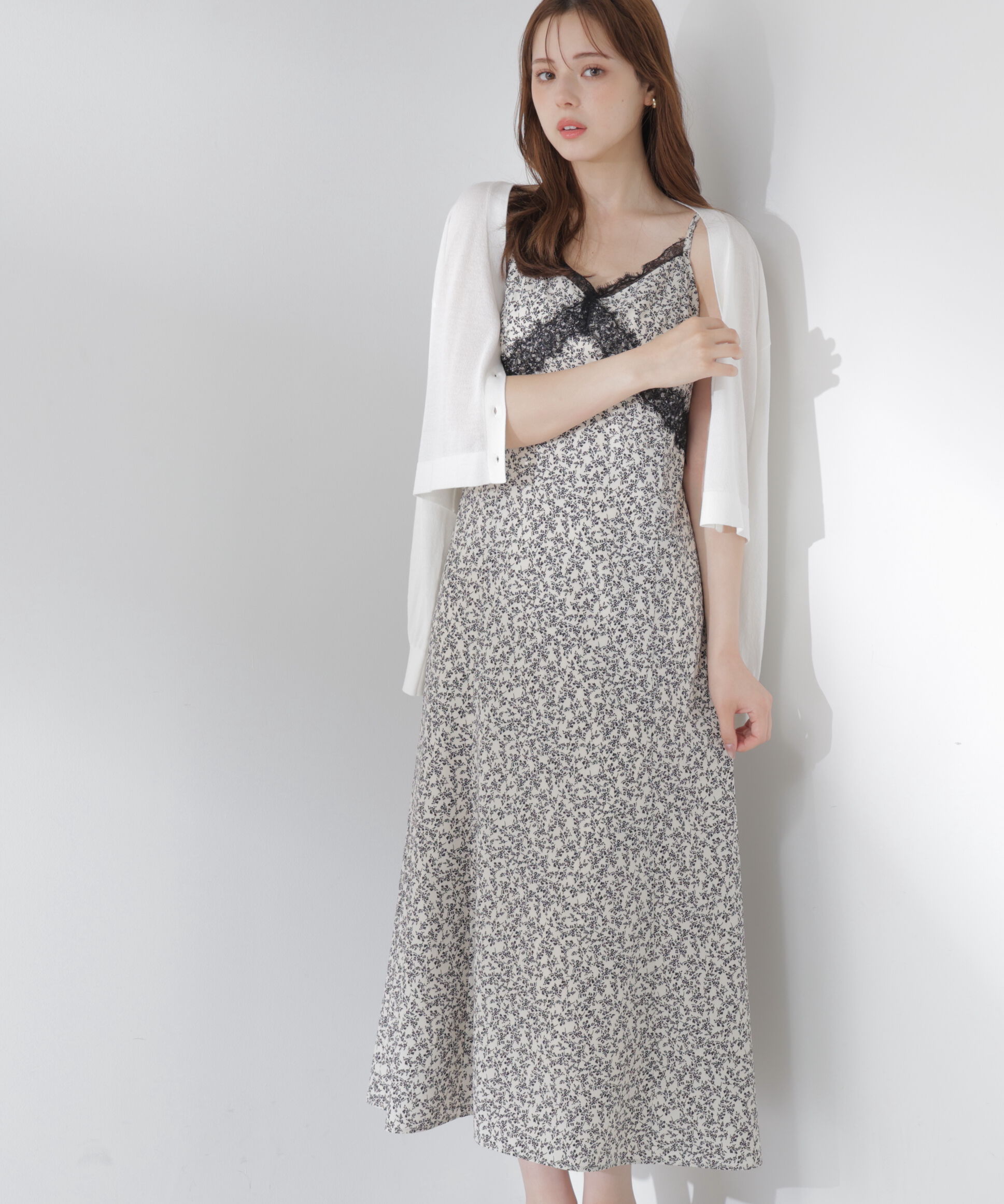 PROPORTION BODY DRESSING「レーストリム小花キャミワンピース」|ワンピース|