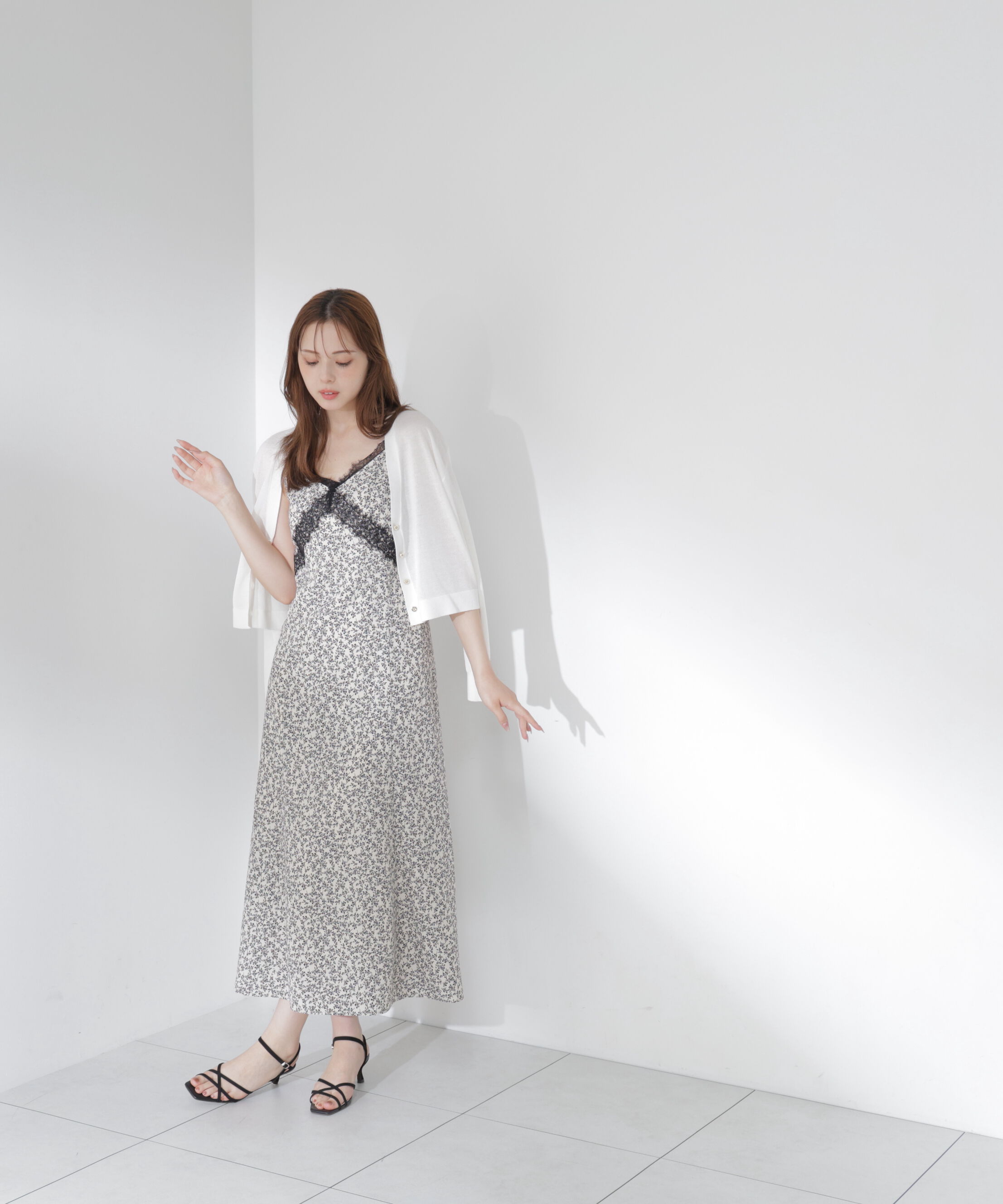 PROPORTION BODY DRESSING「レーストリム小花キャミワンピース」|ワンピース|