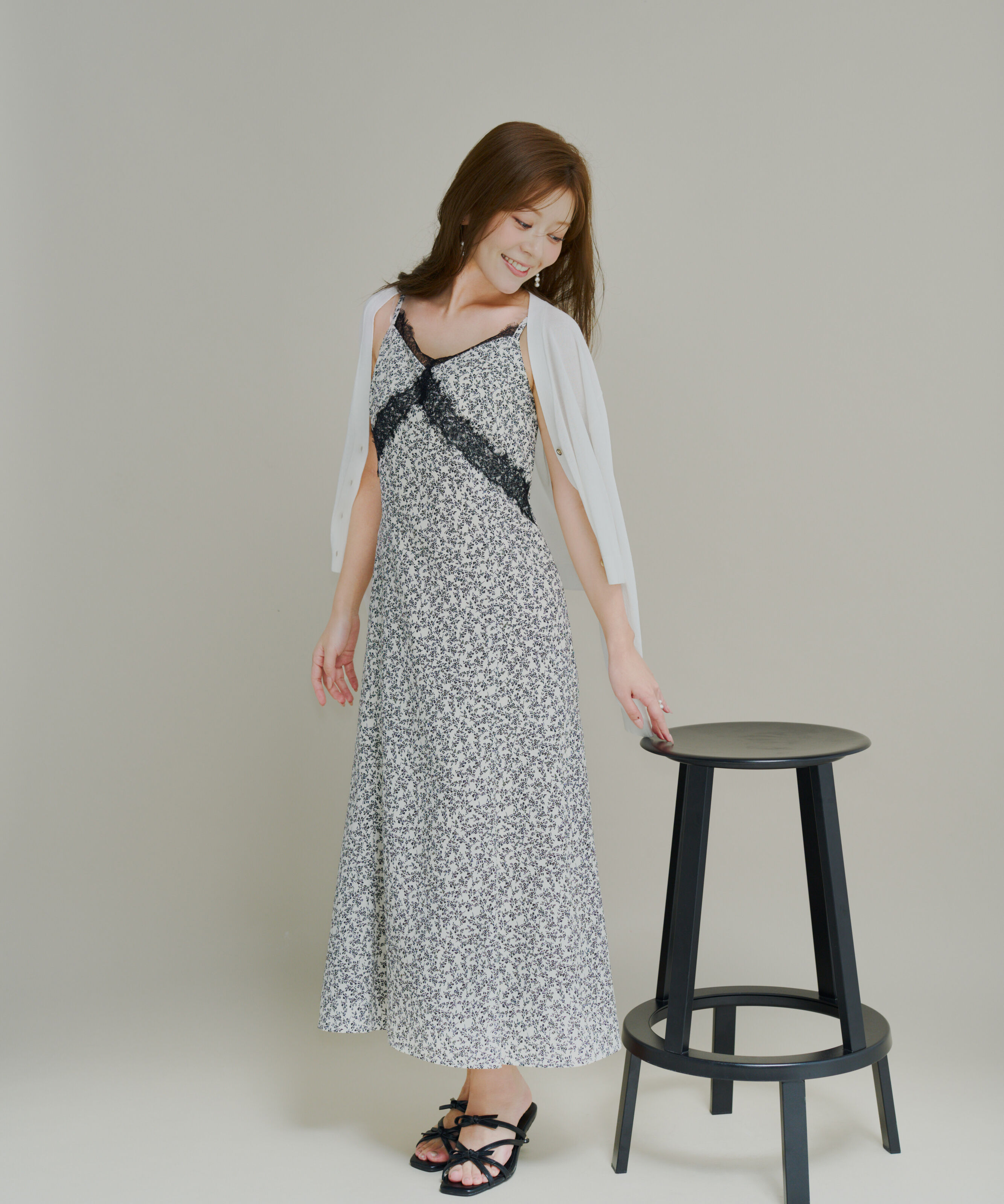PROPORTION BODY DRESSING「レーストリム小花キャミワンピース」|ワンピース|