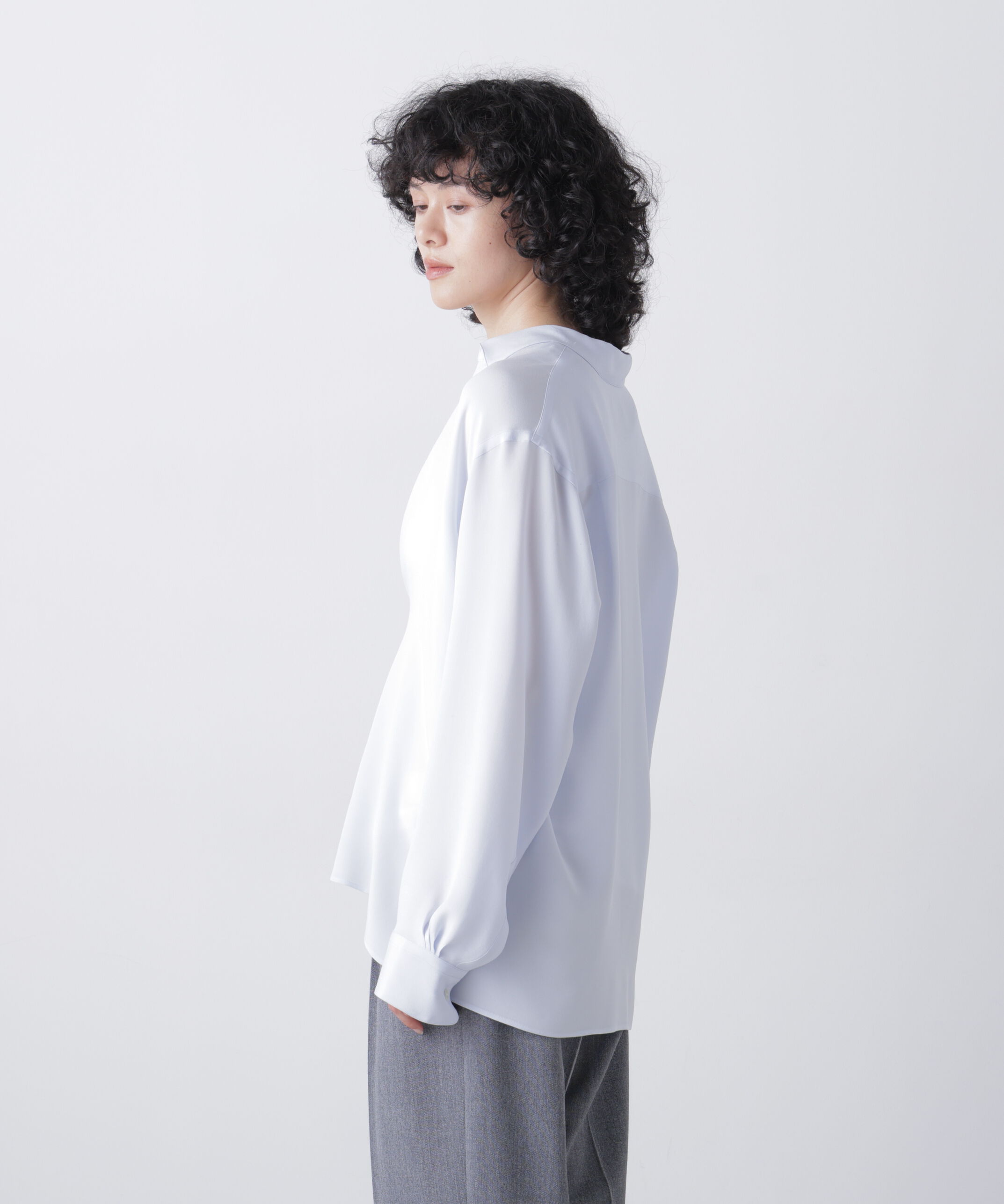 YLEVE 「YLEVE / SILK DE CHINE SKIPPER SHIRT」|シャツ・ブラウス|