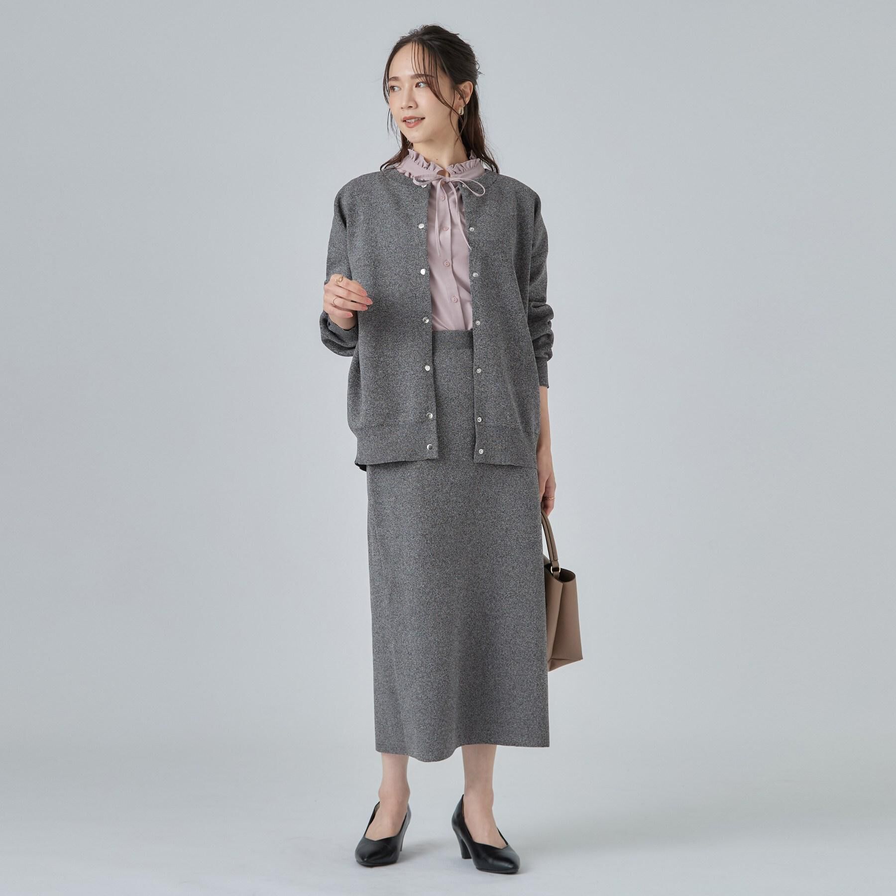 SHOO･LA･RUE「【セットアップ可/洗濯機可】軽やかに羽織れる スポンディッシュ ニットカーディガン」|カーディガン|