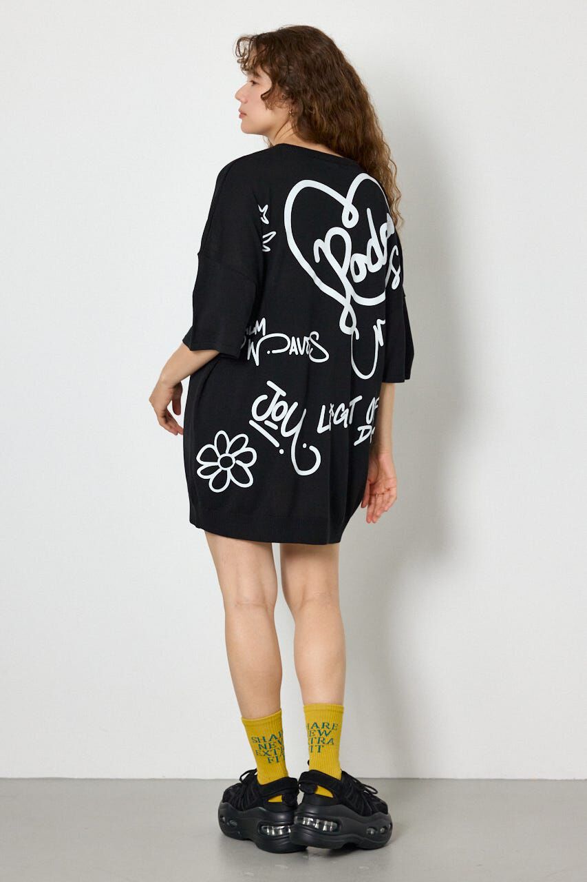 RODEO CROWNS「Doodle Messageニットワンピース」|ワンピース|
