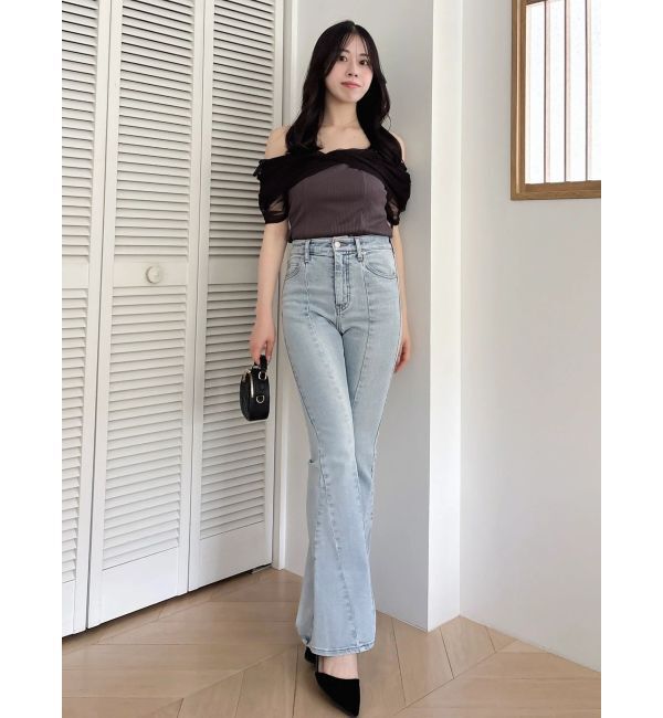 dazzlin「シアーツイストギャザートップス」|Tシャツ・カットソー|