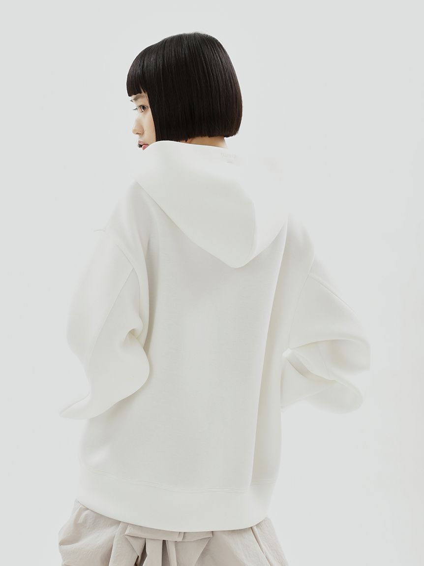 emmi atelier「ジップアップダンボールフーディー」|パーカー|
