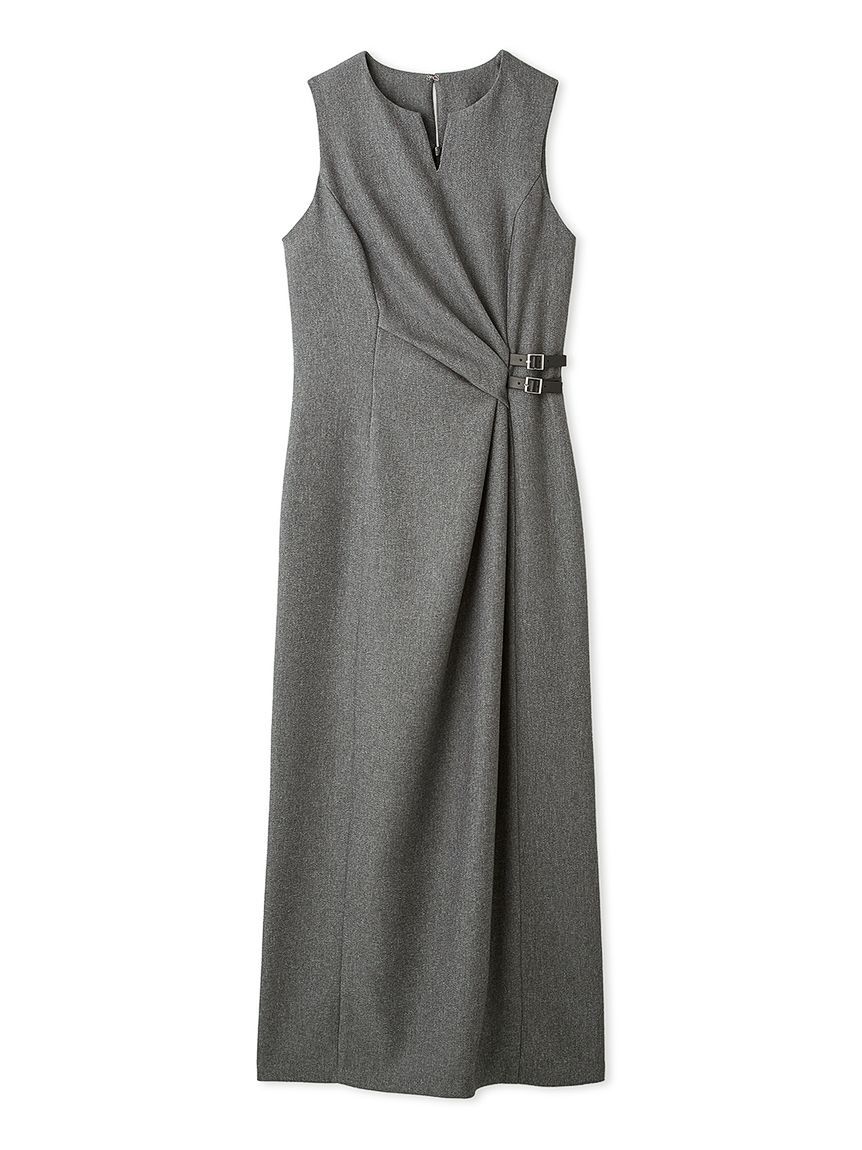 FRAY I.D「アシメタックドレープデザインワンピース」|ワンピース|GRY