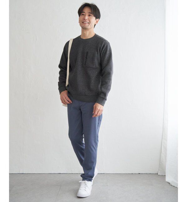 ikka「ウールライクニットヘリンボンプルオーバー」|パーカー|