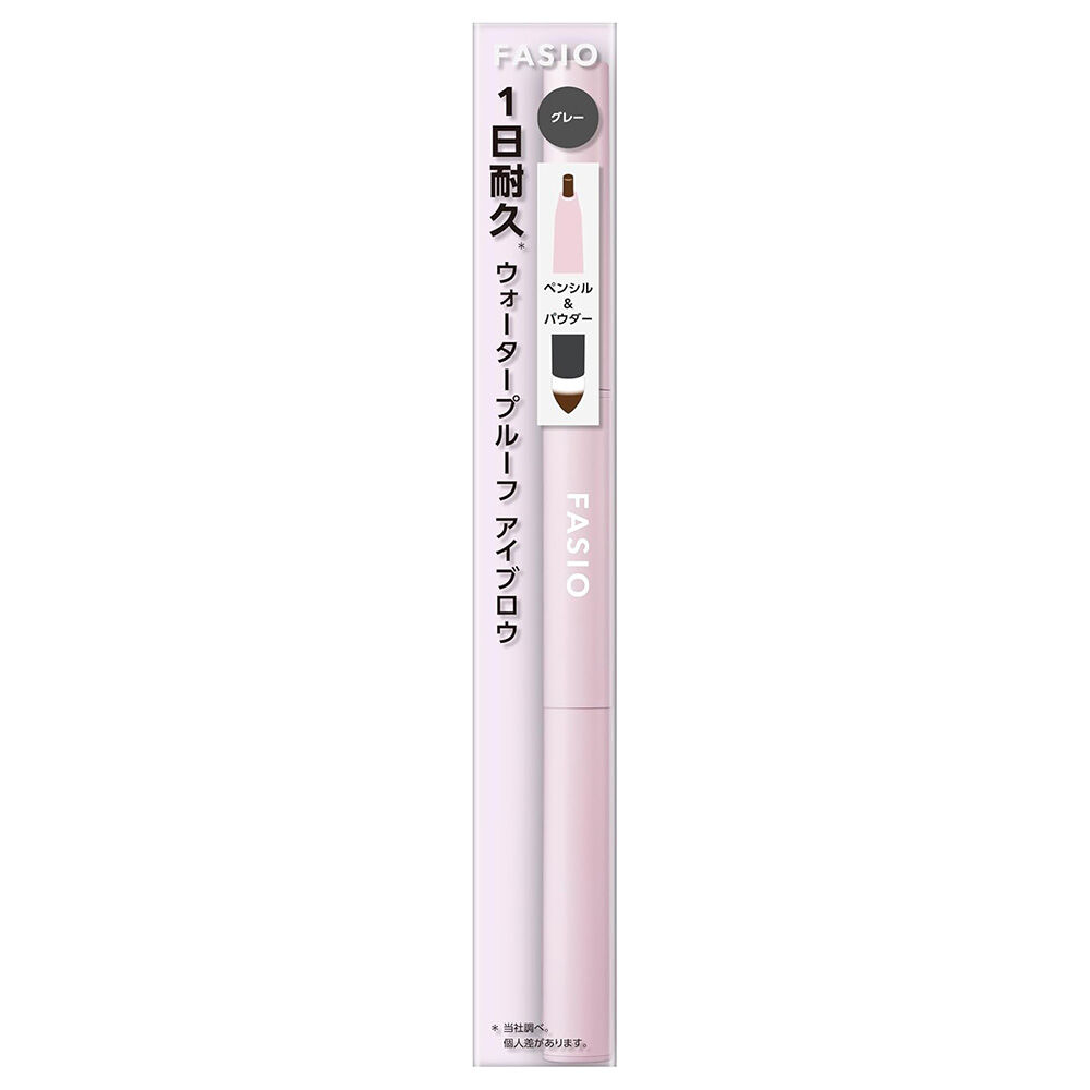  「ファシオ ペンシル&パウダー アイブロウ 01 グレー 無香料 (0.4g)」|アイブロウ|