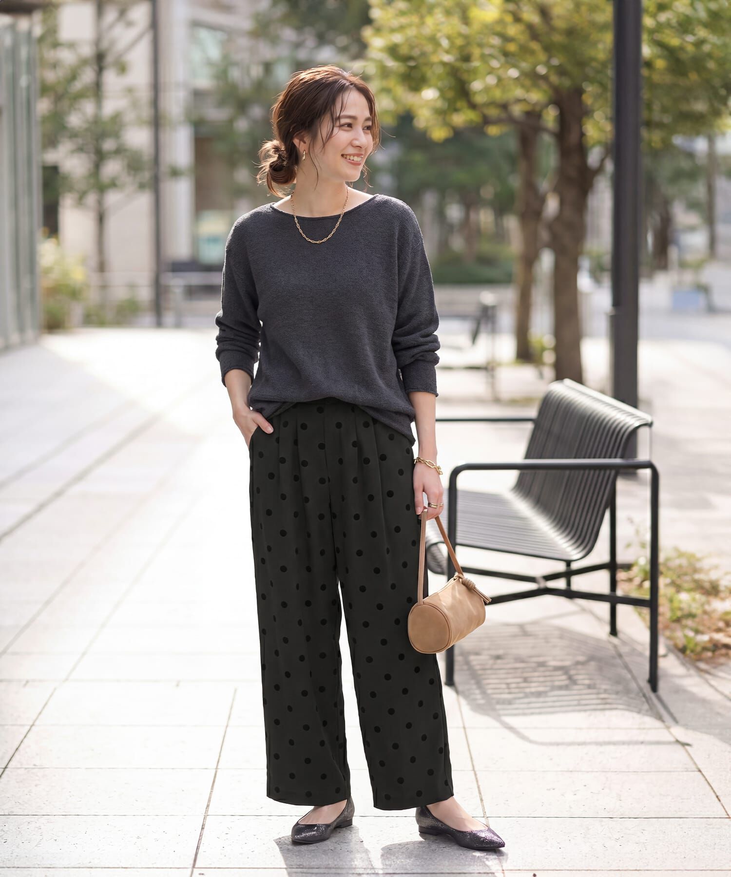 STYLE DELI「フロッキードットワイドパンツ」|その他|