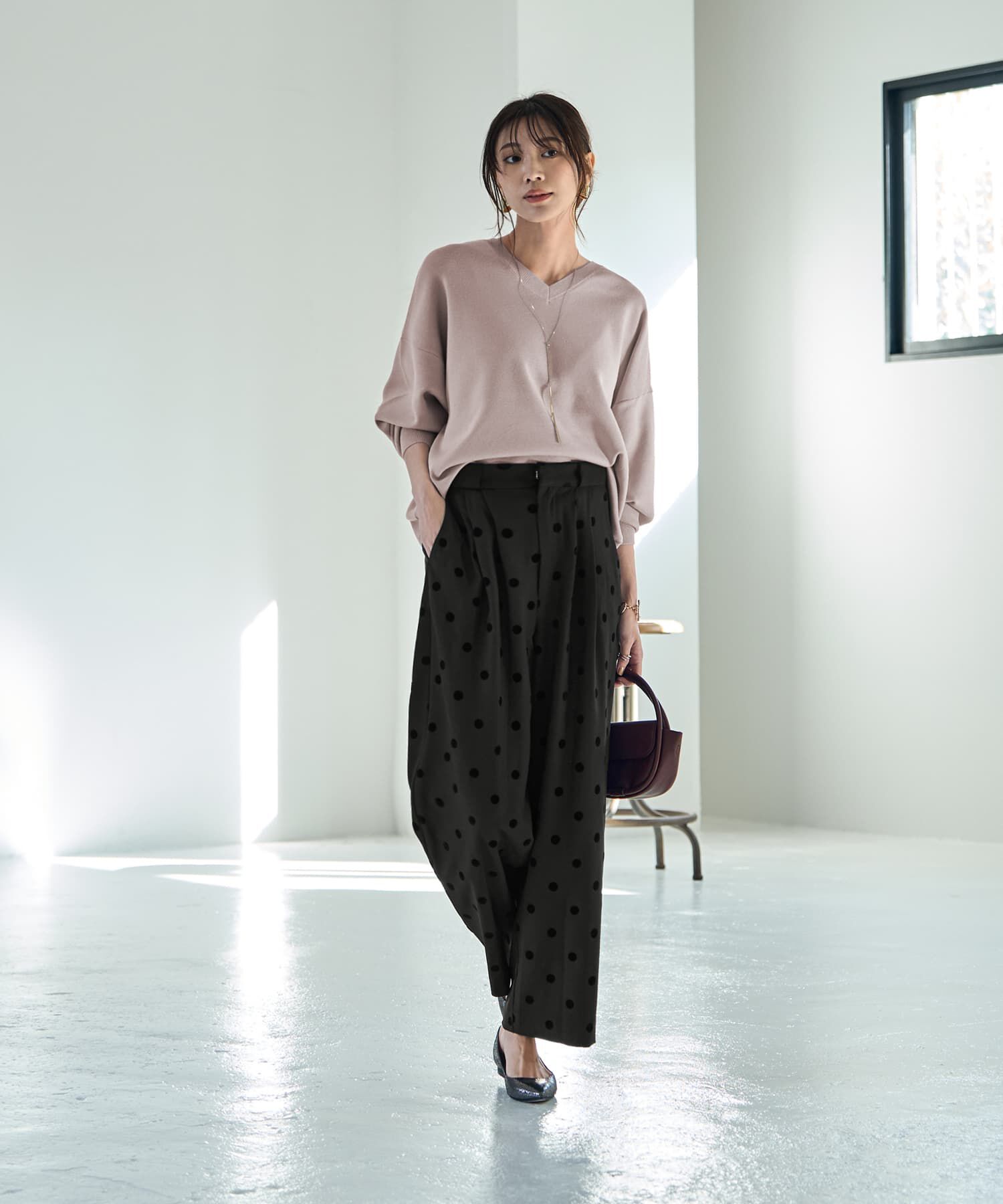 STYLE DELI「フロッキードットワイドパンツ」|その他|