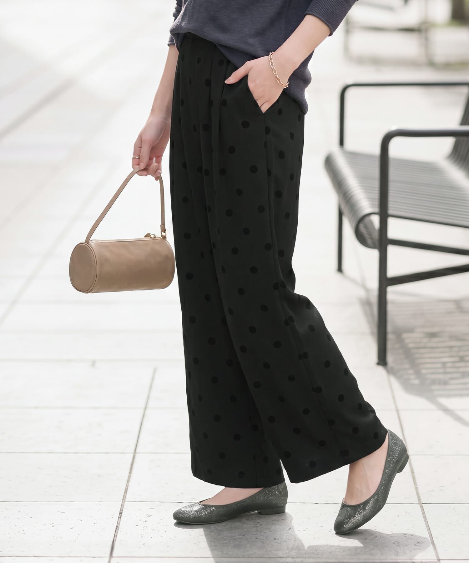 STYLE DELI「フロッキードットワイドパンツ」|その他|