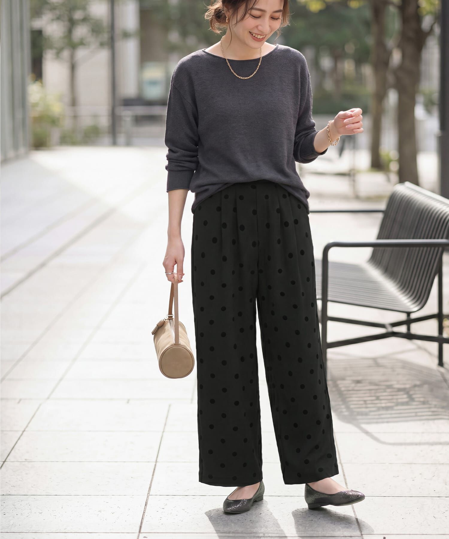 STYLE DELI「フロッキードットワイドパンツ」|その他|
