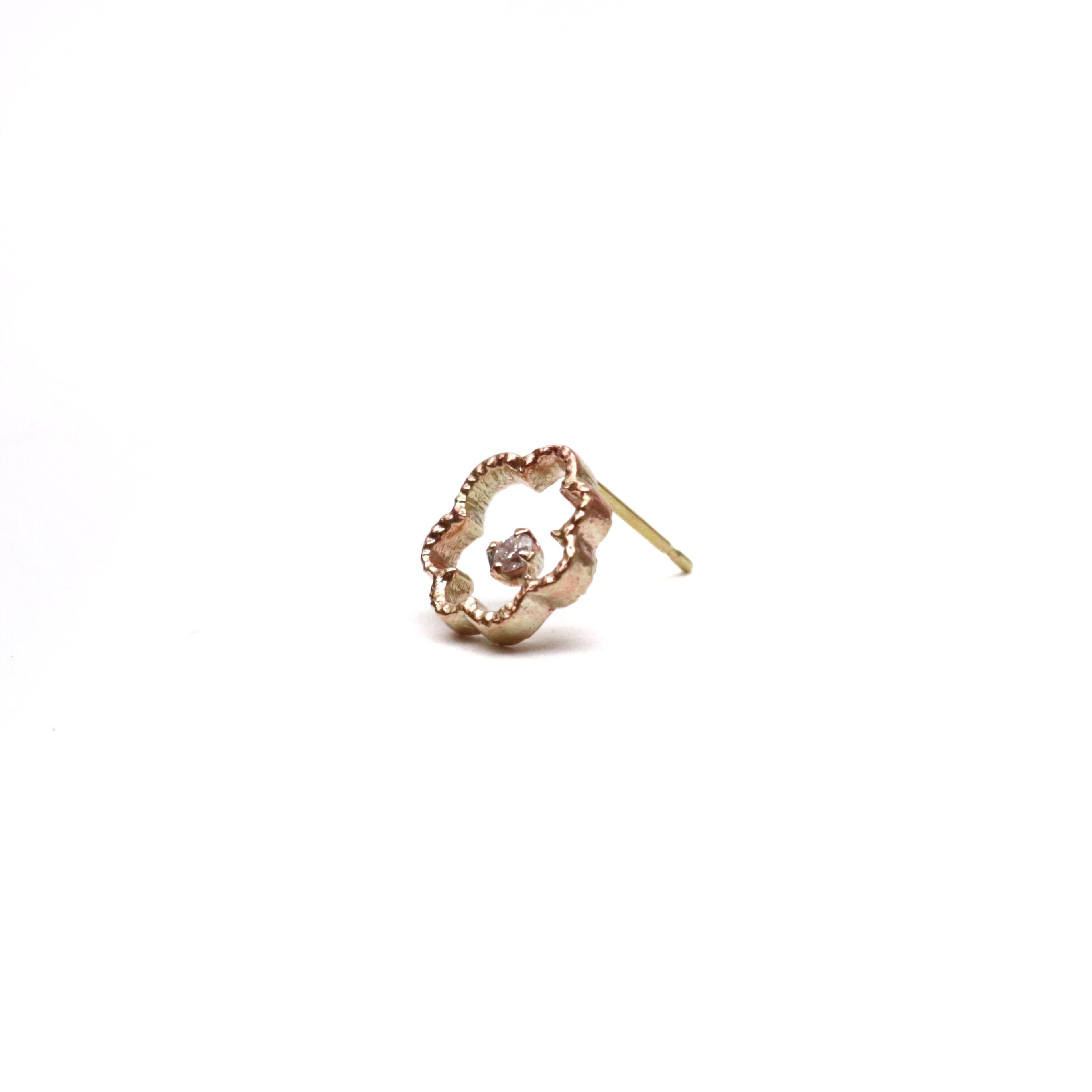KAORU「ミモザ ダイヤモンドピアス／K10 ピンクゴールド」|ピアス|