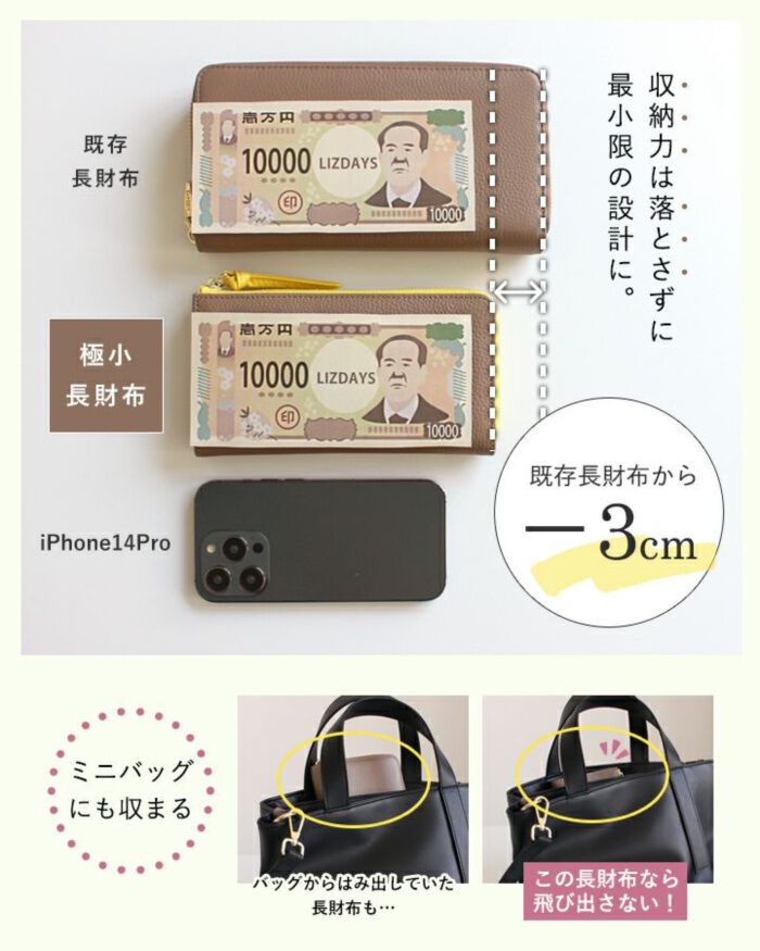BACKYARD FAMILY「リズデイズ 財布 通販 LIZDAYS 長財布 長サイフ サイフ お財布 L字型ファスナー」|財布|